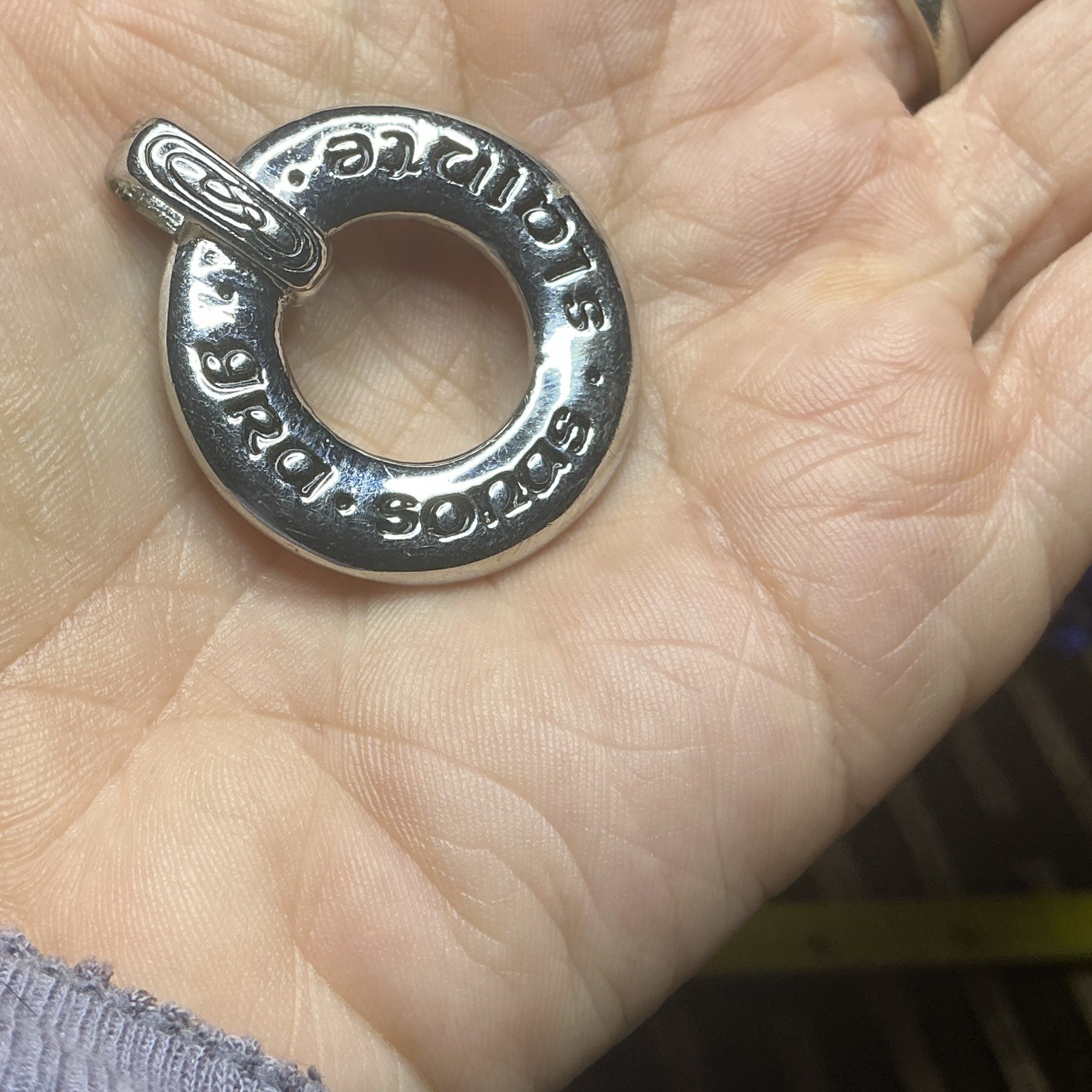 Solvar Ireland 9KRGP Love Health Happiness Circle Pendant Celtic Gift – Solid