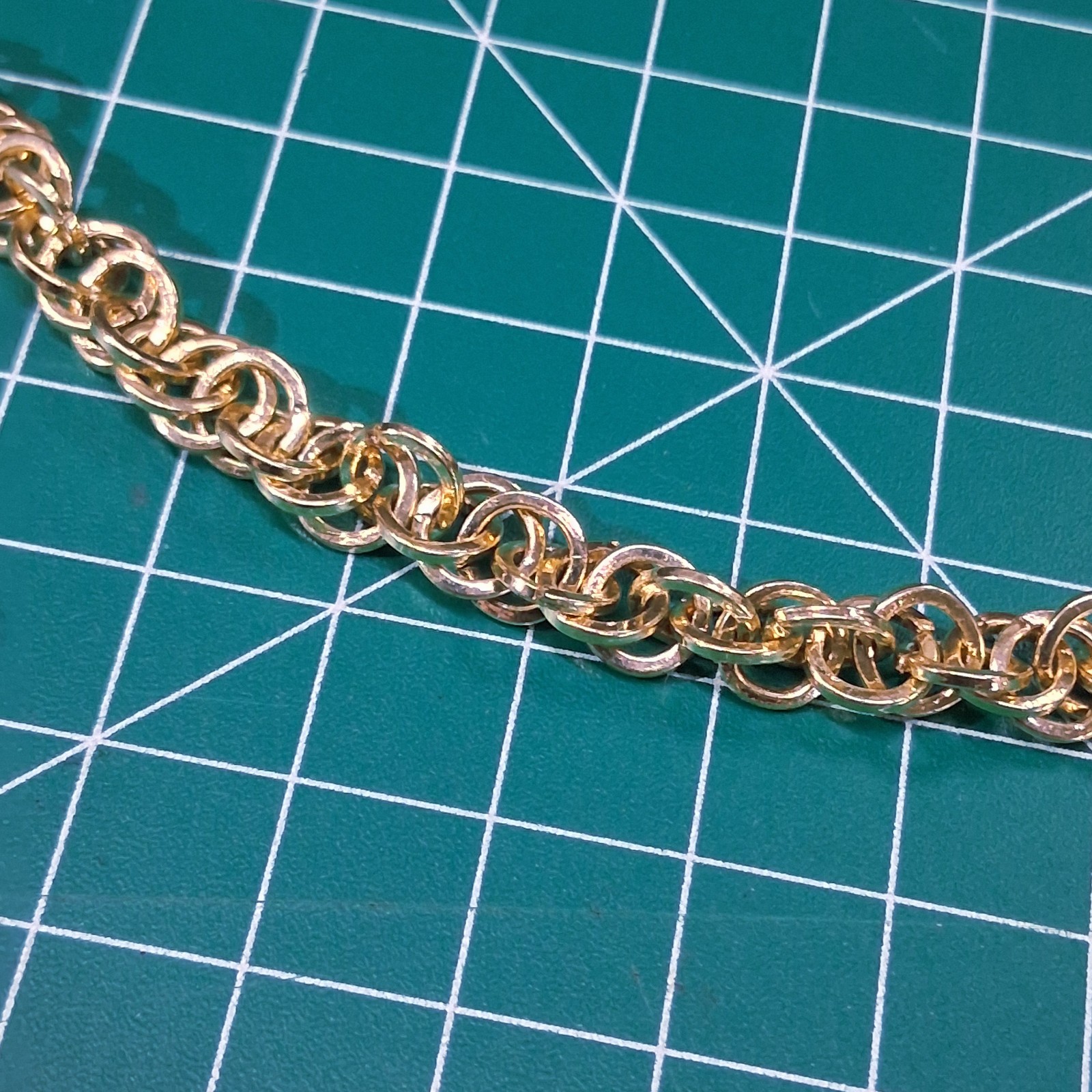 Polished Thick 35” Wheat, Snail & Double Link Rolo Chain Necklace