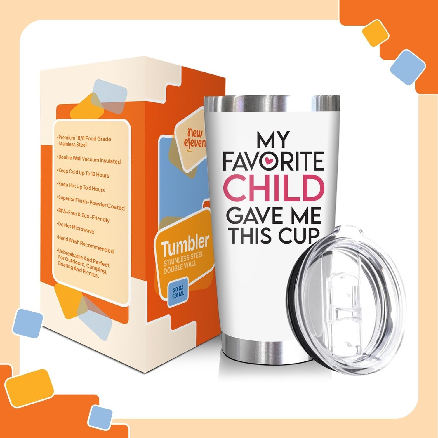 Practical Mom Gift – Stainless Steel Tumbler