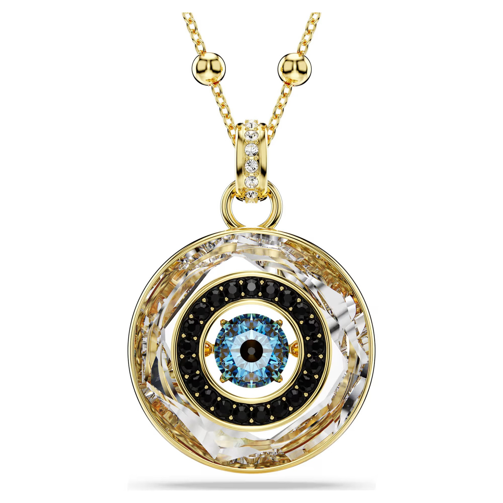 Swarovski Symbolica Pendant, Evil Eye, Medium, Multicolored, Gold Tone 5692166
