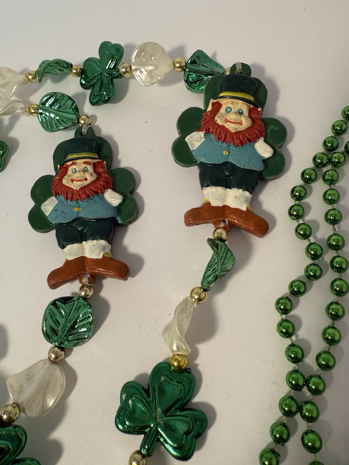 Variety of Vintage Mardi Gras Beads Necklace’s Italian Flag Pirate Jester Joker