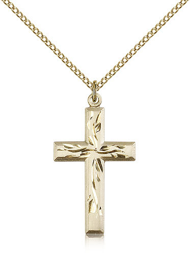 Gold Filled Cross Necklace For Women On 18 Chain – 30 Day Money Back Guarantee