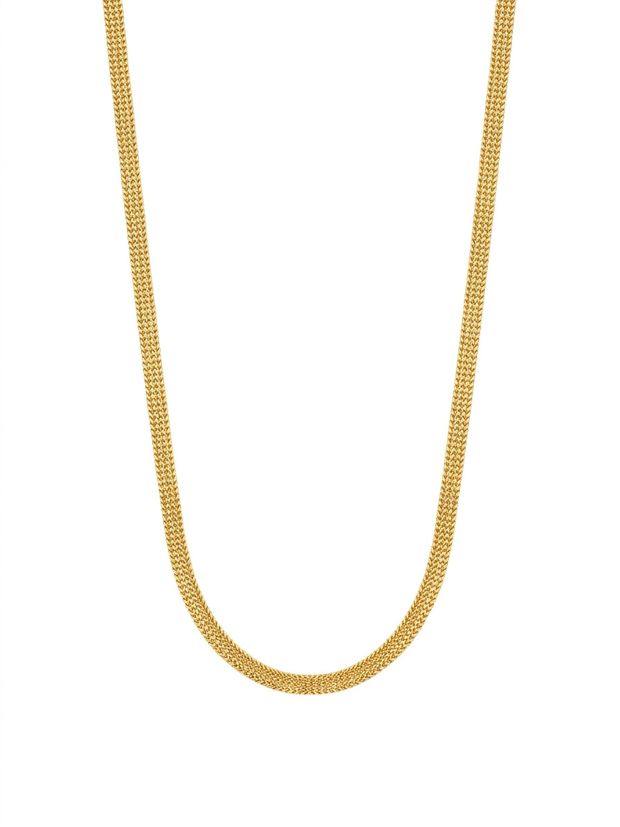 18kt Yellow Gold Plated Snake Chain Necklace 24 inches for men