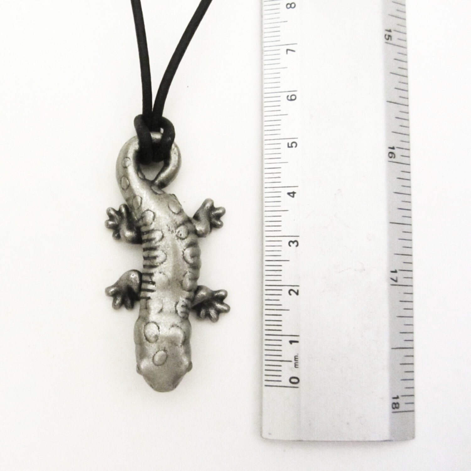 Spotted Salamander Adult and Larva Necklace – Articulating Salamander Pendant
