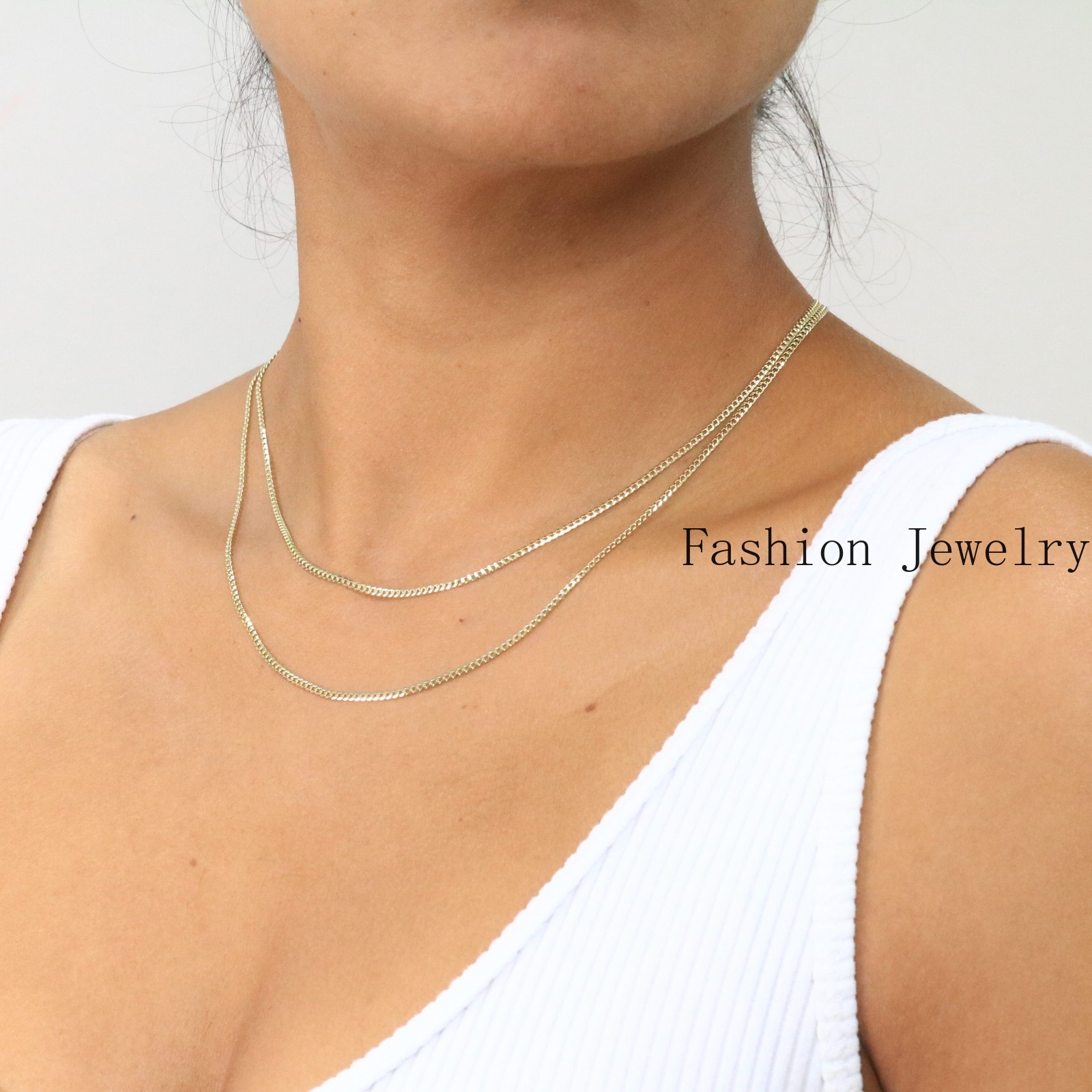 10K Yellow Gold Solid 2mm-12.5mm Cuban Curb Chain Link Pendant Necklace 16″- 30″