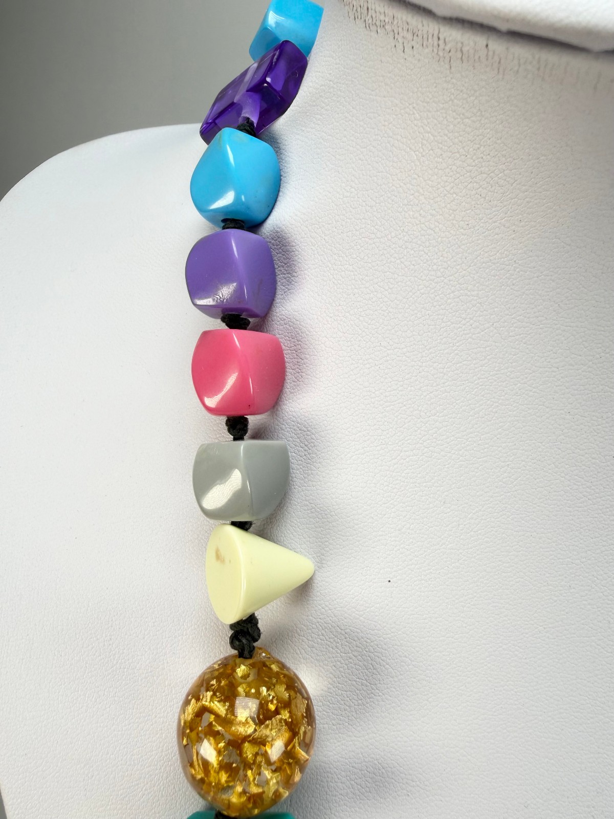 Jackie Brazil “Fusion” Mix Colours Long 110cm Bead Necklace ( N0040 )