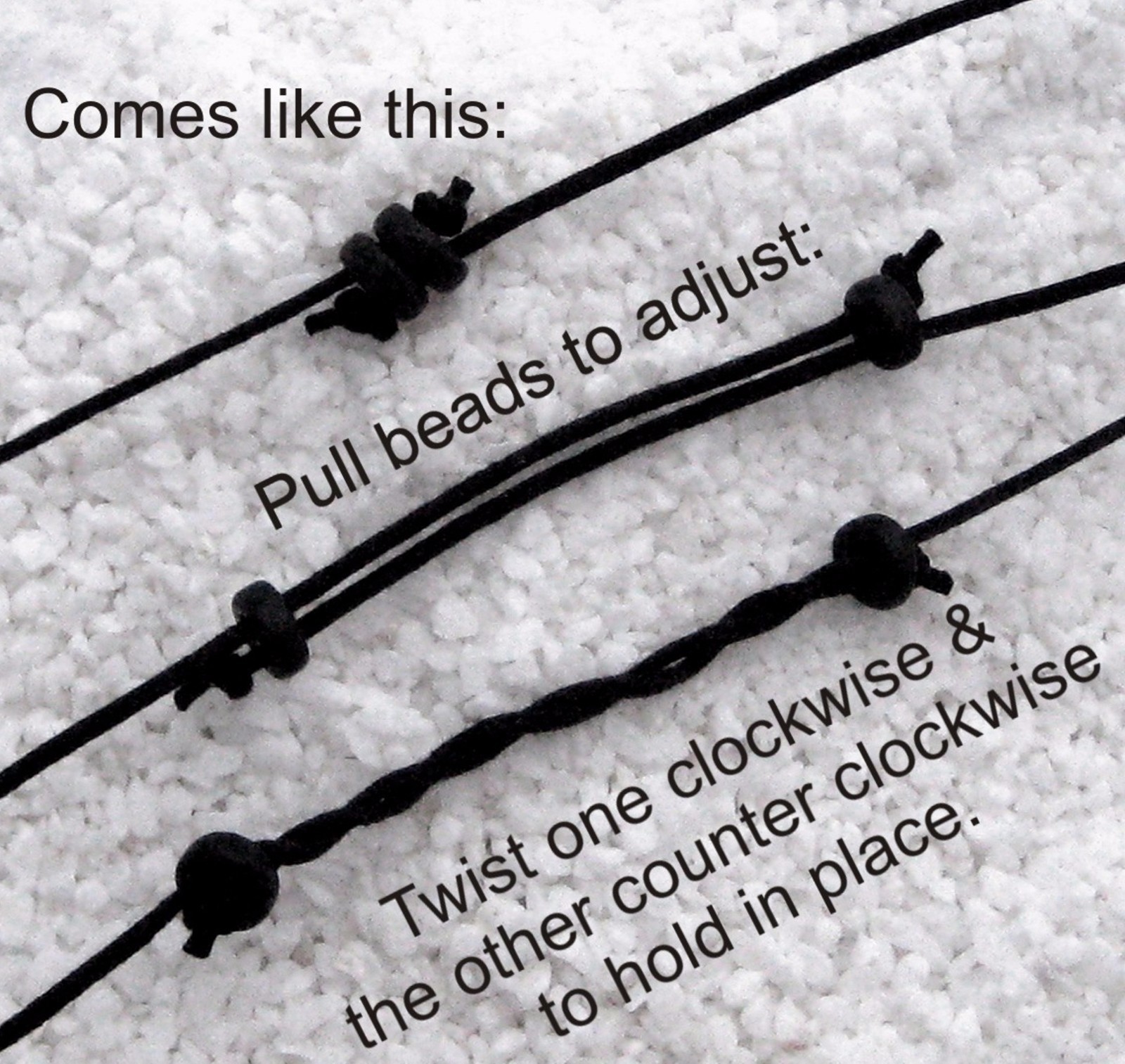 Celtic Knot Engraved Shell Donut Necklace with Waxed Cotton Cord – Adjustable