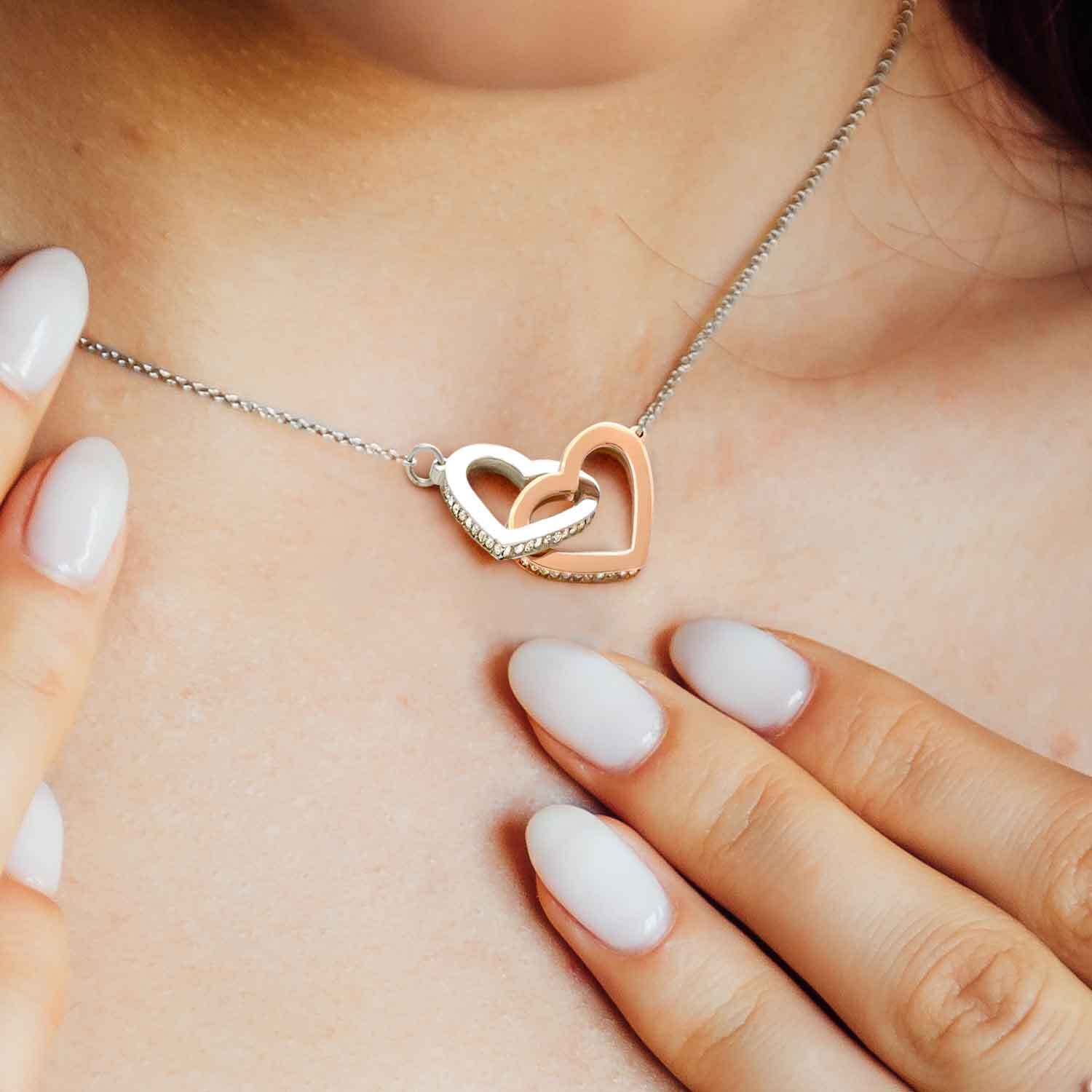 To My Wife Necklace, Wife Birthday Anniversary Gift, Heart Pendant Gift For Wife