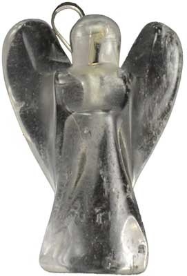 Quartz Angel Pendant 1-1/4″ Spiritual Guardian Crystal (Each Varies Naturally)