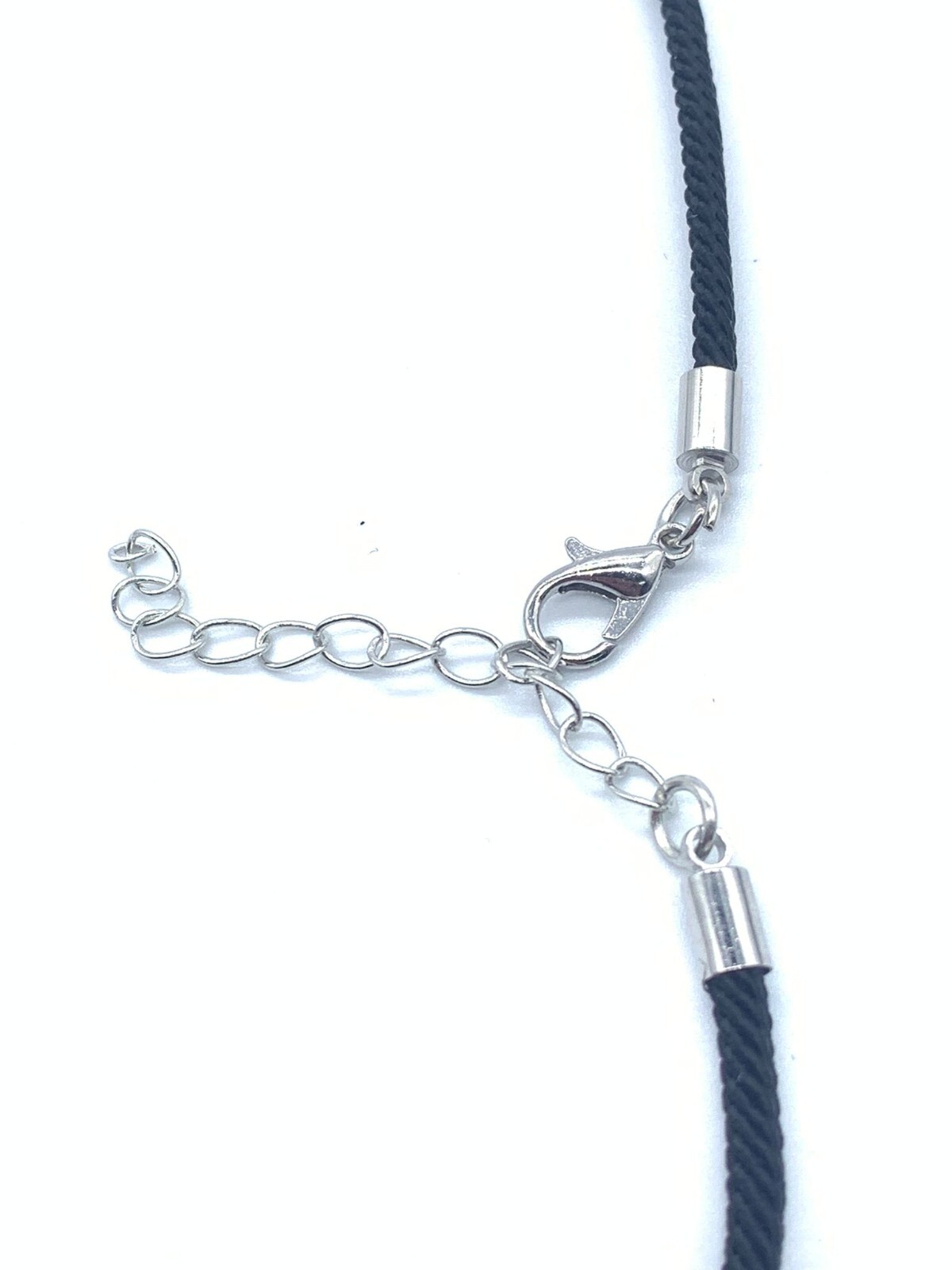 Wholesale Black Satin silk Necklace Cord with Lobster Claw Clasp 12 pieces