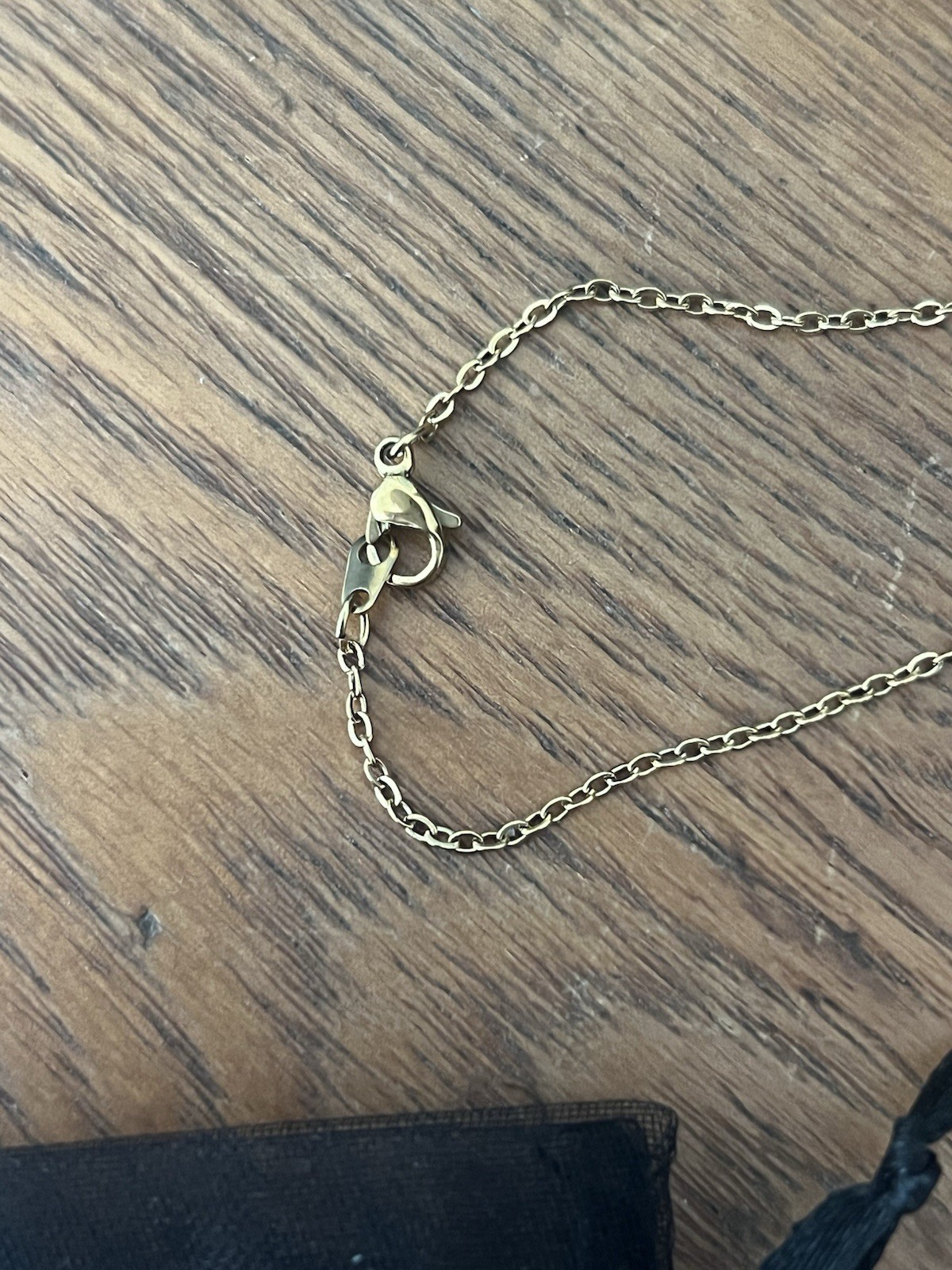Gold Tone Engraved “Be The Difference” Bar Pendant Necklace, Cable Chain