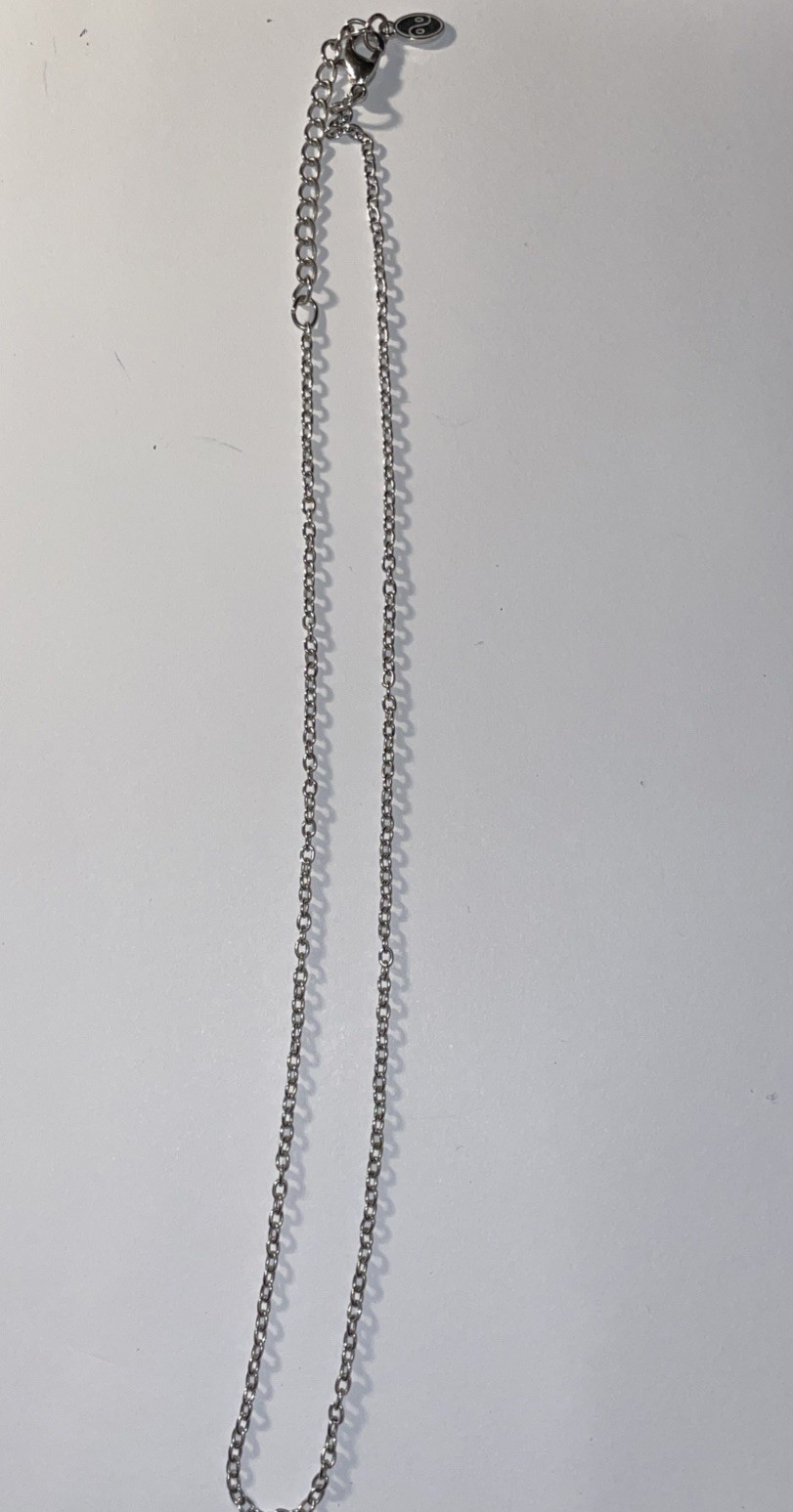 Silver-Tone Adult Jewels Brand Fashion Necklace Chain 18”