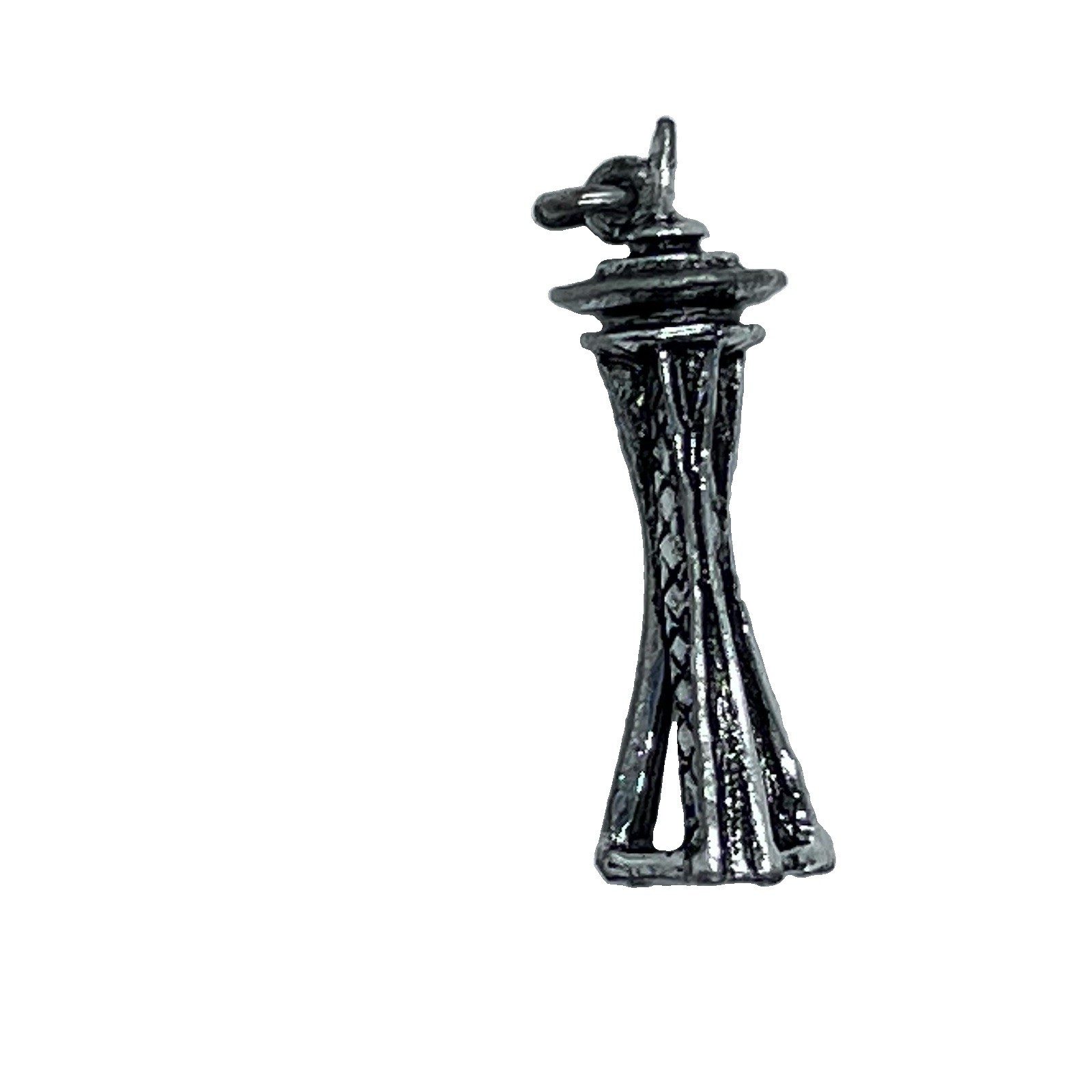 Seattle Space Needle Silver Tone Metal charm Unisex Adults