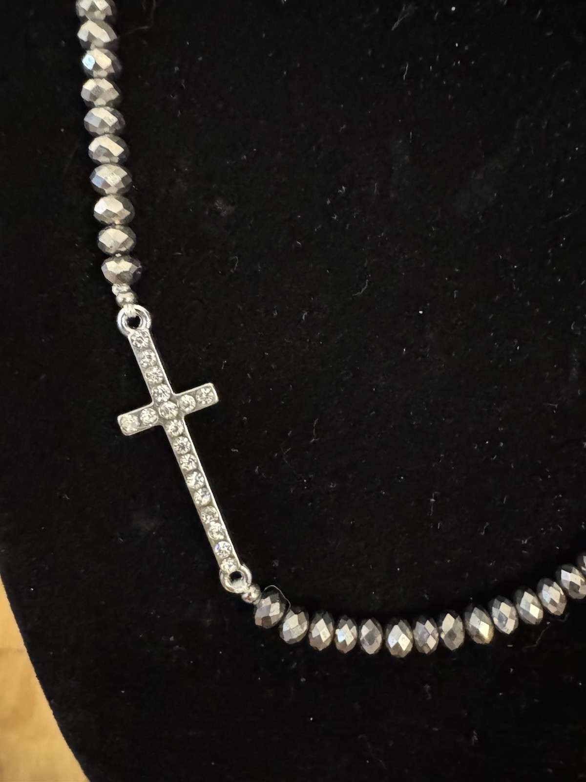 Valentine’s Day Gift Cross Necklaces for Women Non Tarnish Rhinestones On Cross
