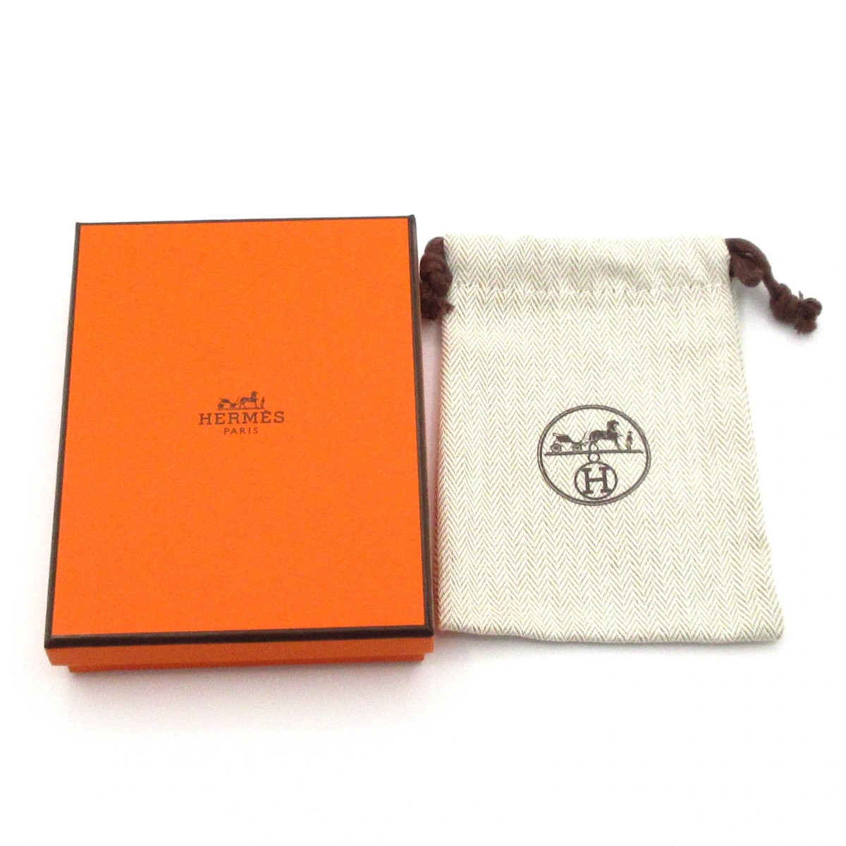 HERMES Médaille Cadre PM Gold Hardware None Necklace
