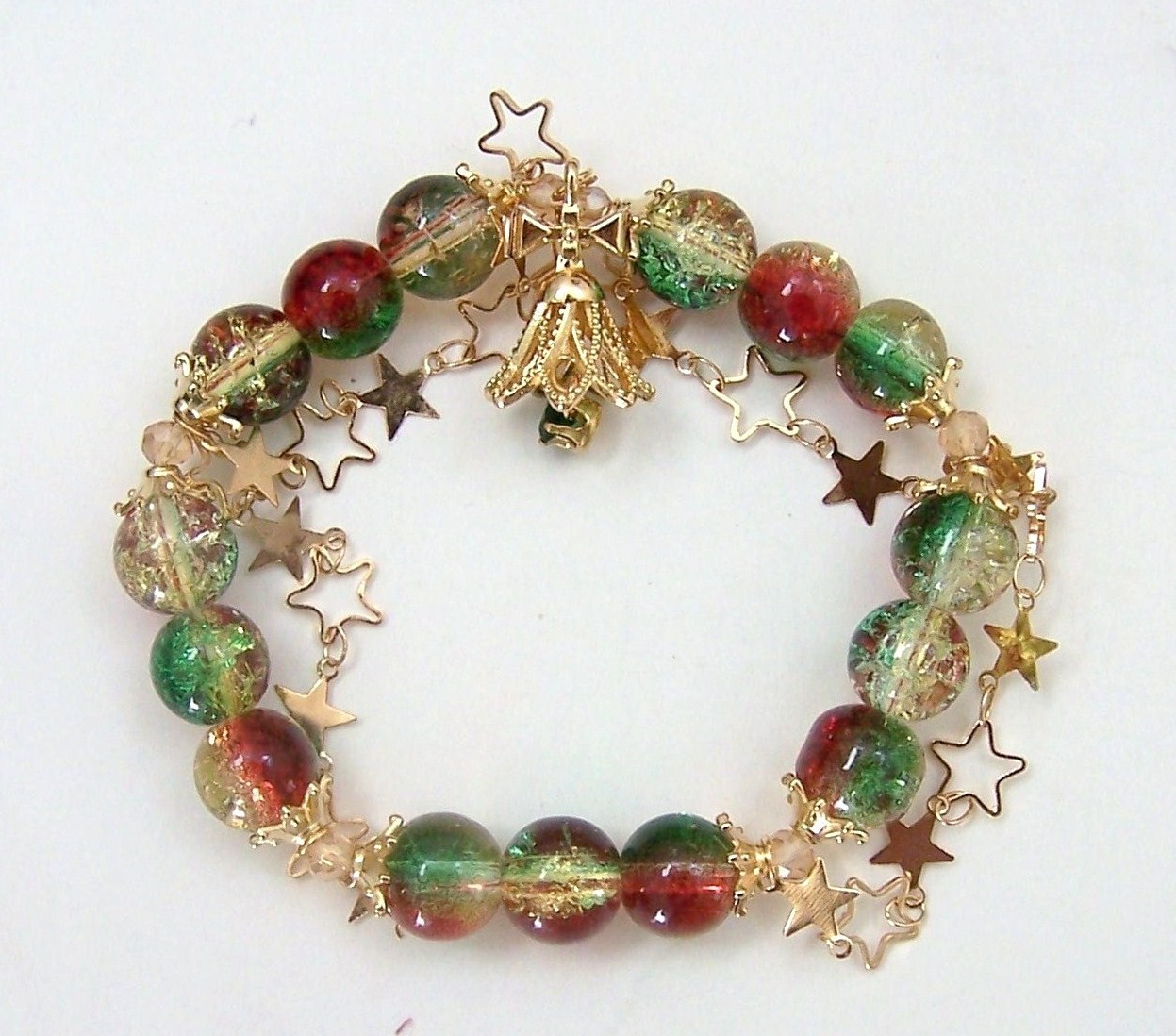 Colorful Christmas Glaze Bracelet