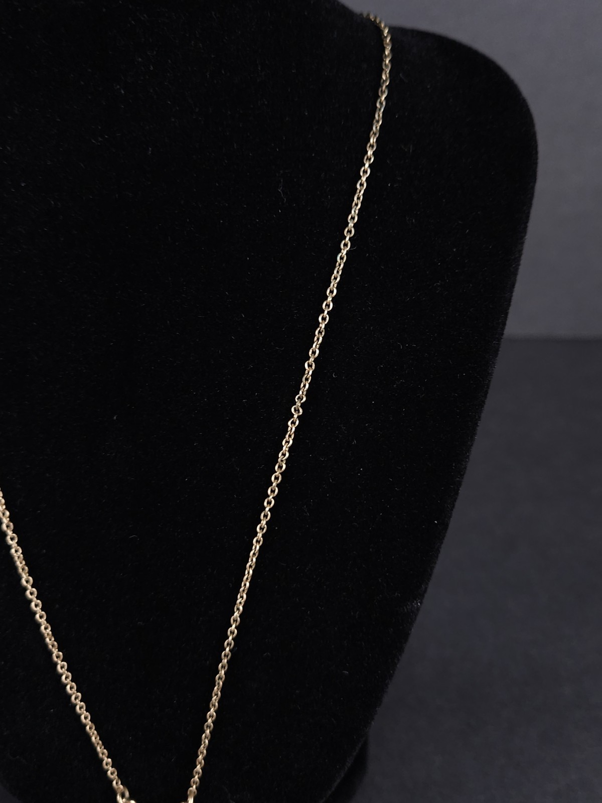 American Eagle Crescent Moon Marble Orb Pendant Chain Necklace