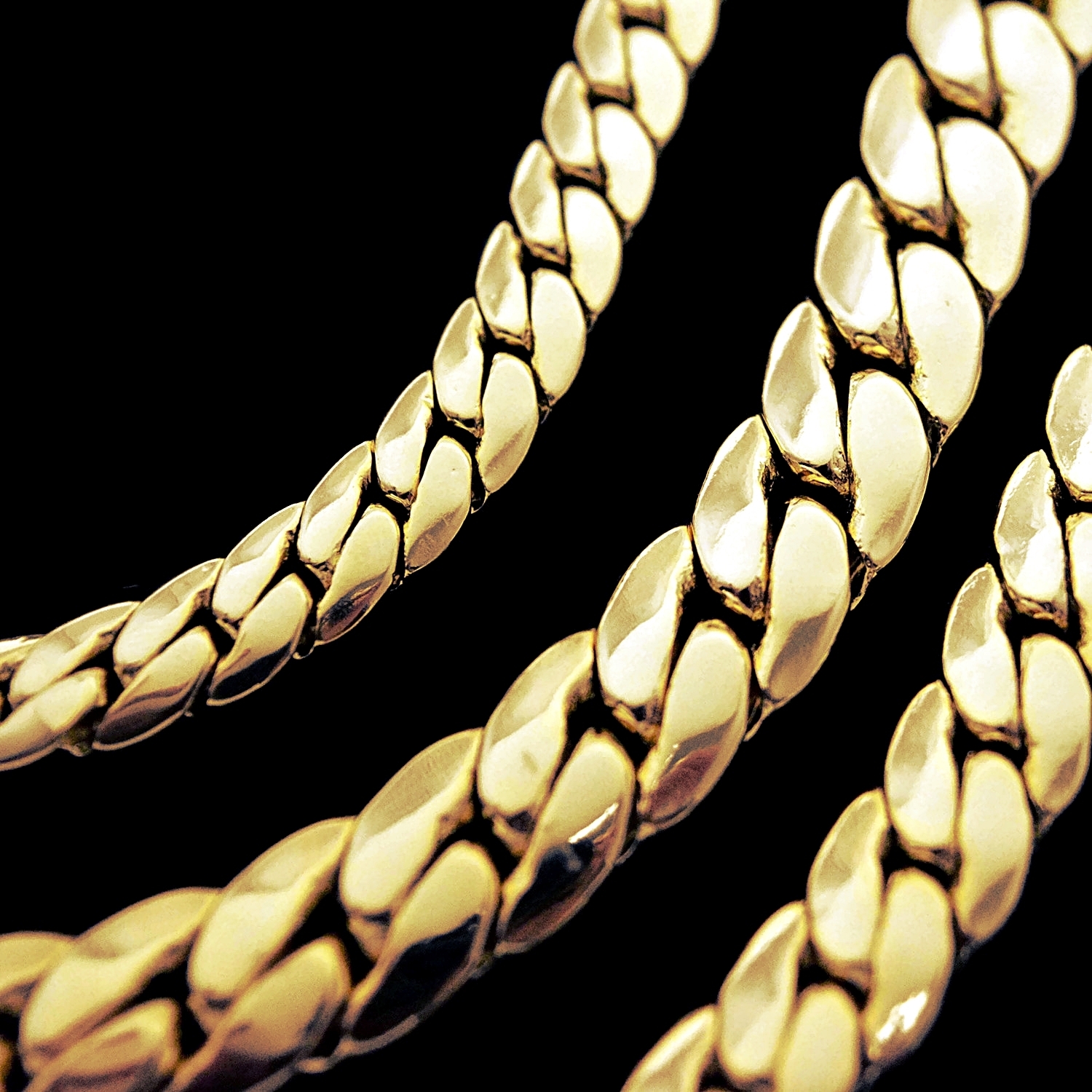 Miami Cuban Link Chain 14k Yellow Gold Plated 5-12 mm Wide 20″ 24″ 30″ Necklace