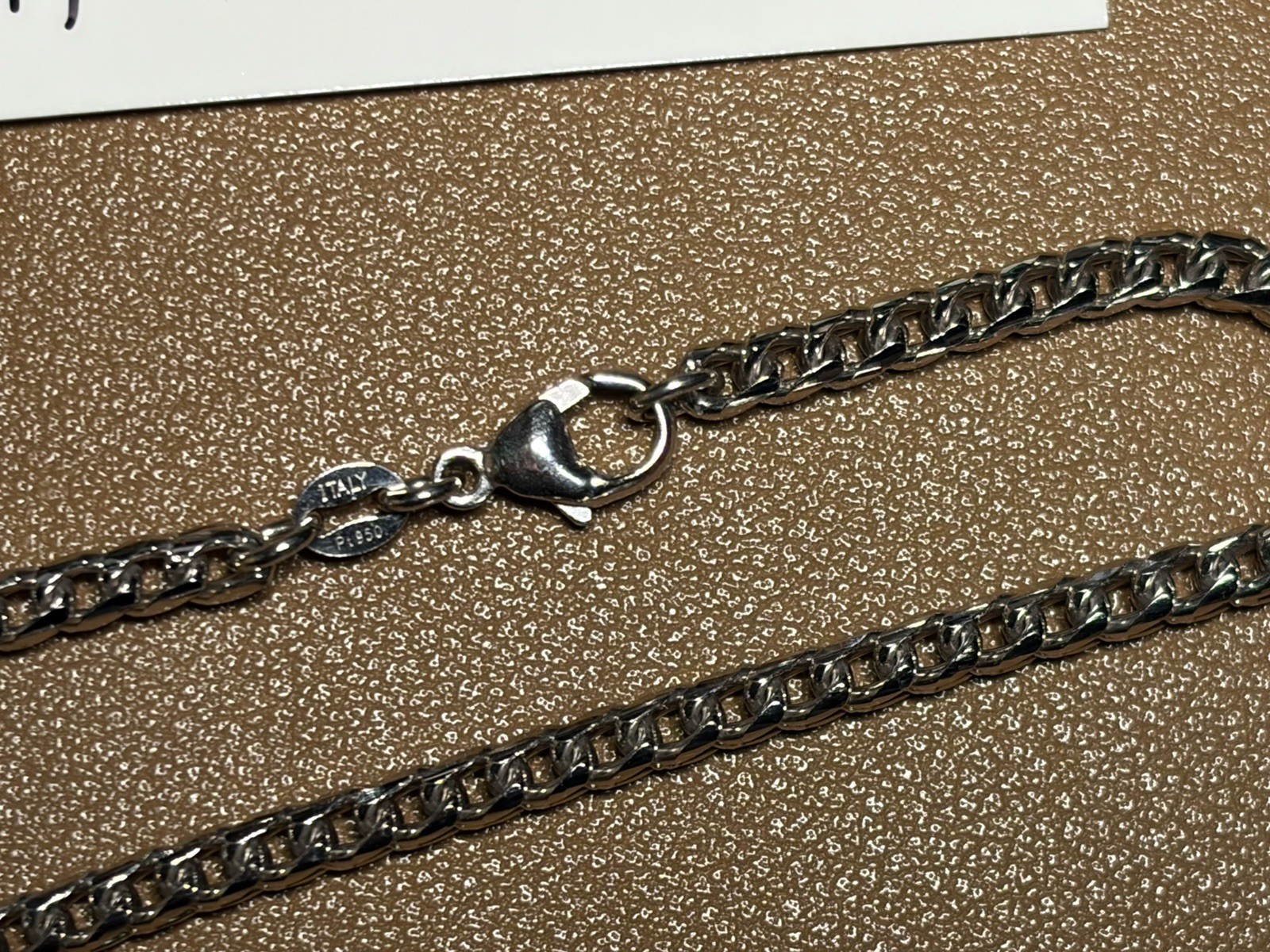 SAINTS GOLD PLATINUM 8” 3.5MM D/C FRANCO BRACELET – 19.2g PT950! PRE-OWNED/MINT!