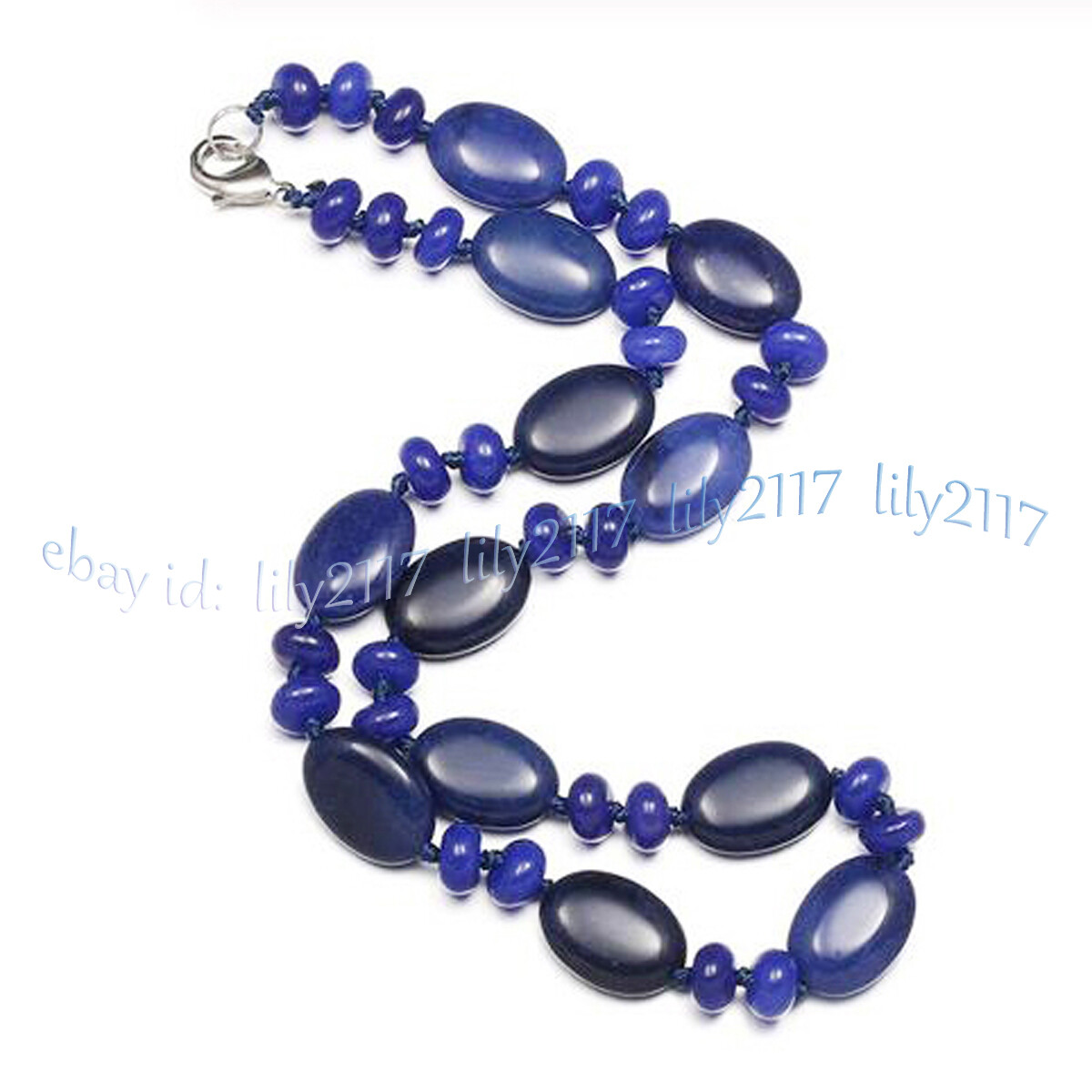 Natural 5x8mm Rondelle 13x18mm Flat Oval Gemstone Beads Necklace 14-36”