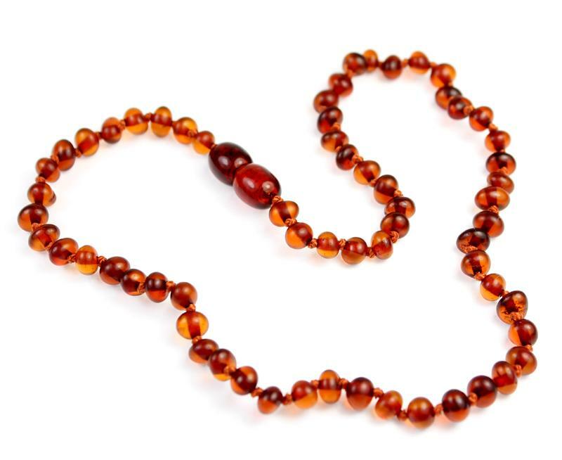 CERTIFIED 100% Genuine Baltic Baroque Adult Amber Beaded Necklace 6-8 mm.