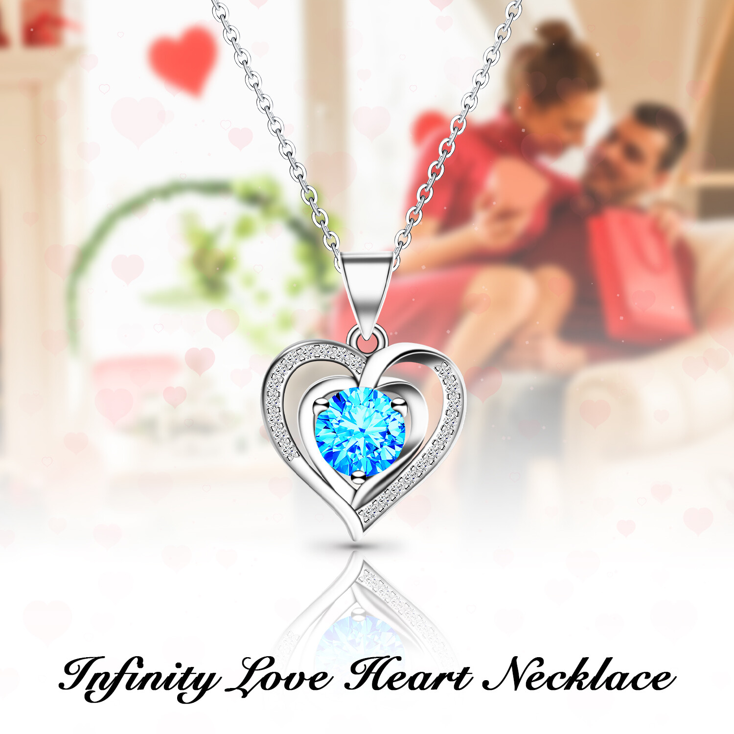 Valentine’s Day Gifts Her Girlfriend Preserved Real Rose and Red Rose Necklace