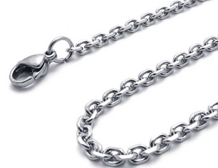 5pcs/Lot More Size Rolo Cross Chain Necklace Bracelet Stainless steel in bulk