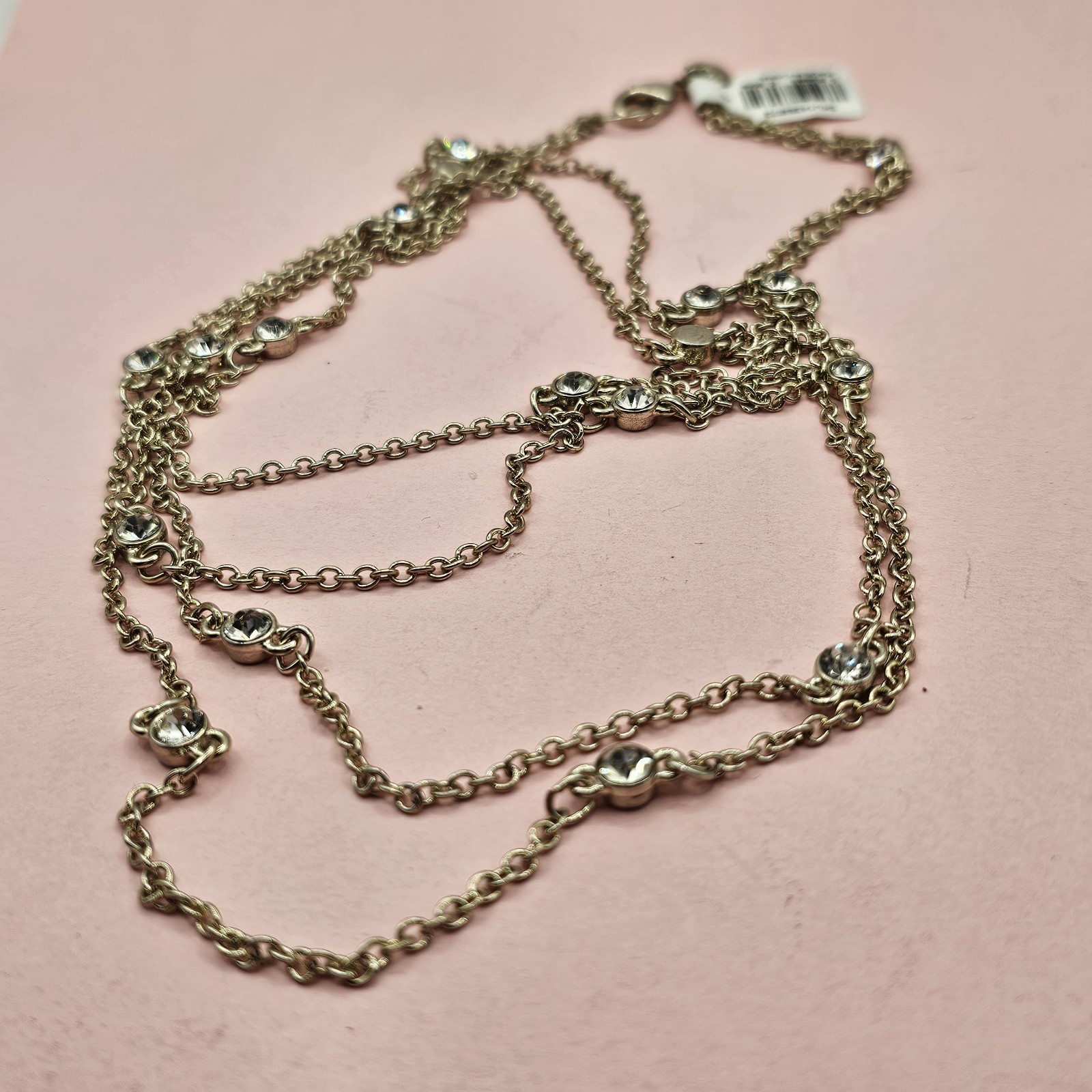 Goldtone Designer Necklace Lot 2 Madewell 1 Long Loft Rhinestone