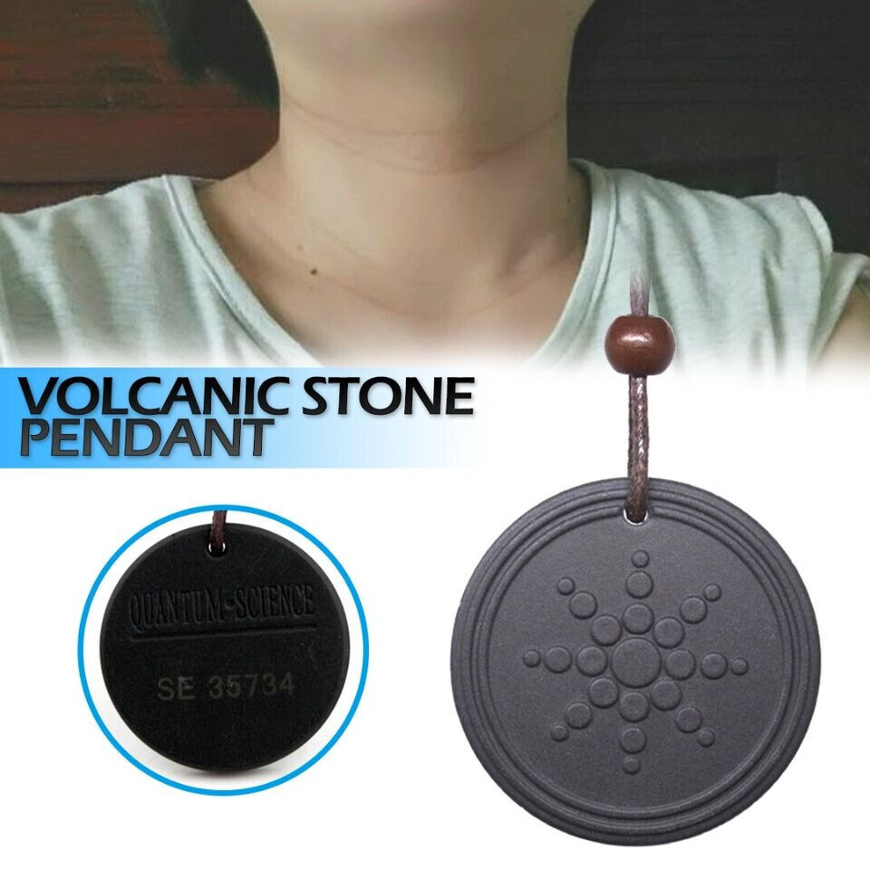 1PC Pendant Necklaces Energy Volcanic Stone Gift Black Fashion Unisex