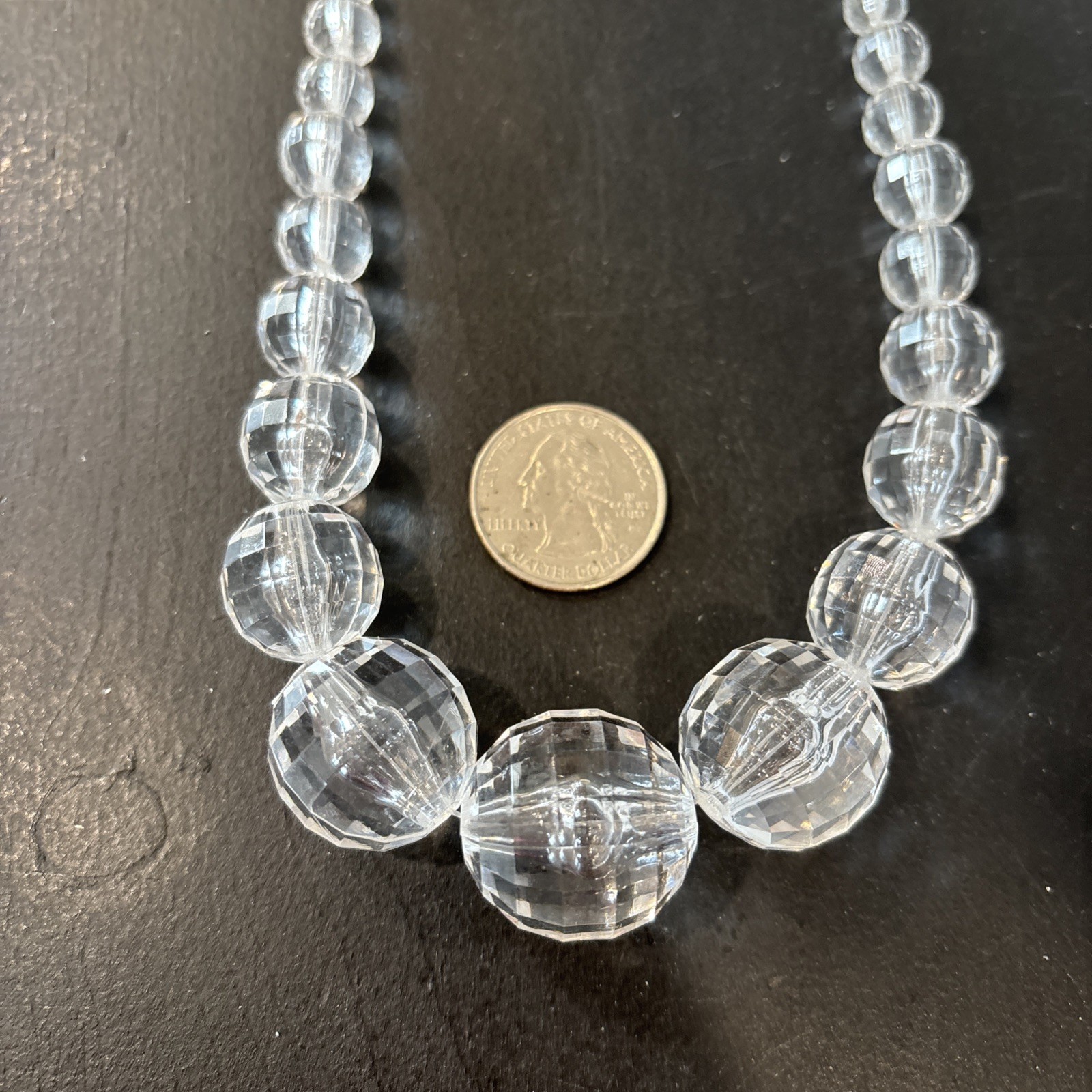 4 Plastic Crystal Necklaces 1 Chico’s + 1 Bracelet Statement Chunky Eye Catching