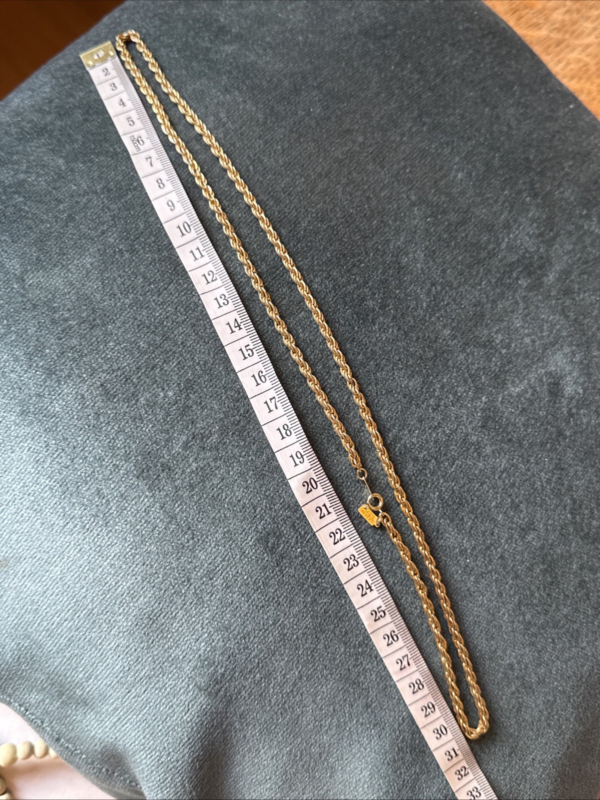 Gold Plated Rope Chain 60cm Necklace