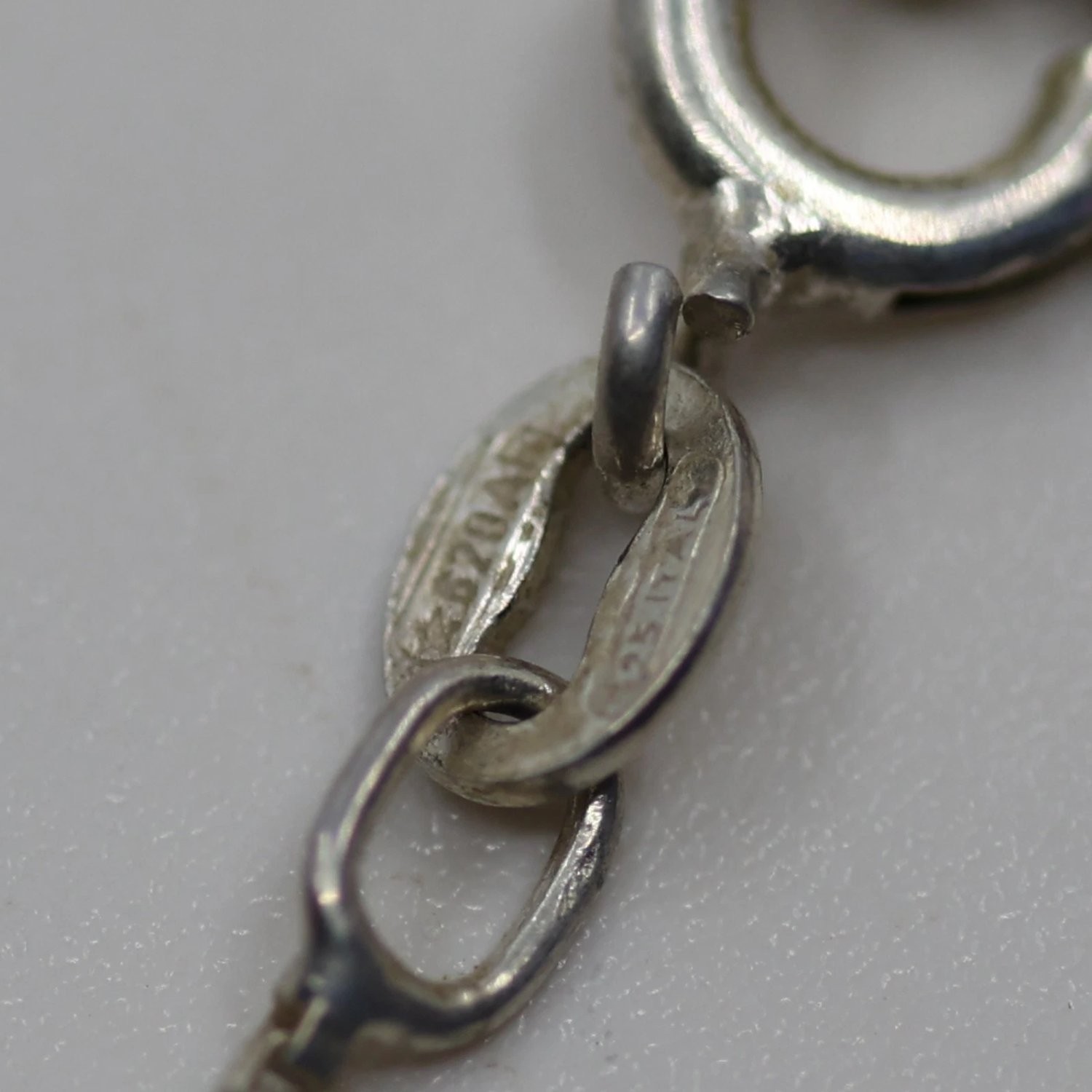 Osenmar Peru 950 Sterling Silver Woven Textile Pendant Necklace 925 Italy Chain