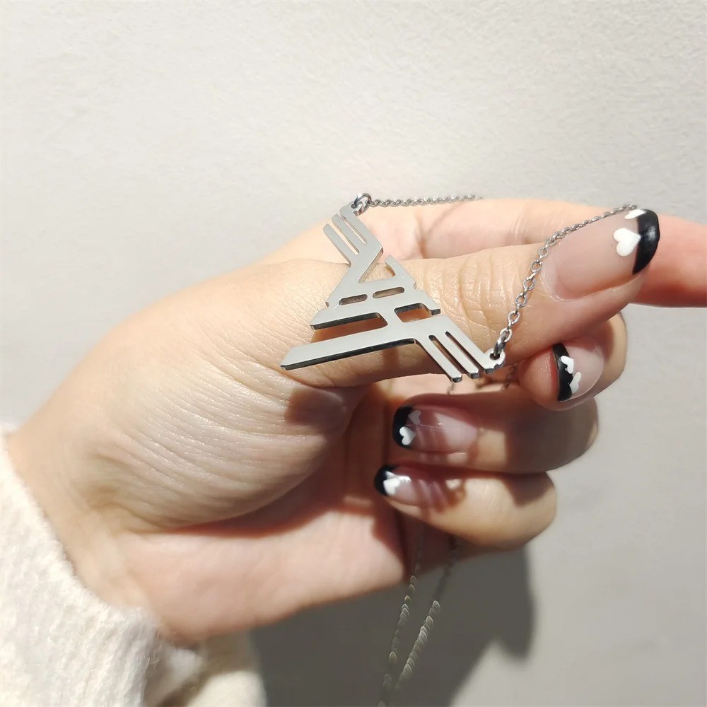 VH Charm Eddie Gold Plated Stainless Steel Pendant Van Halen Necklace Rock Gift