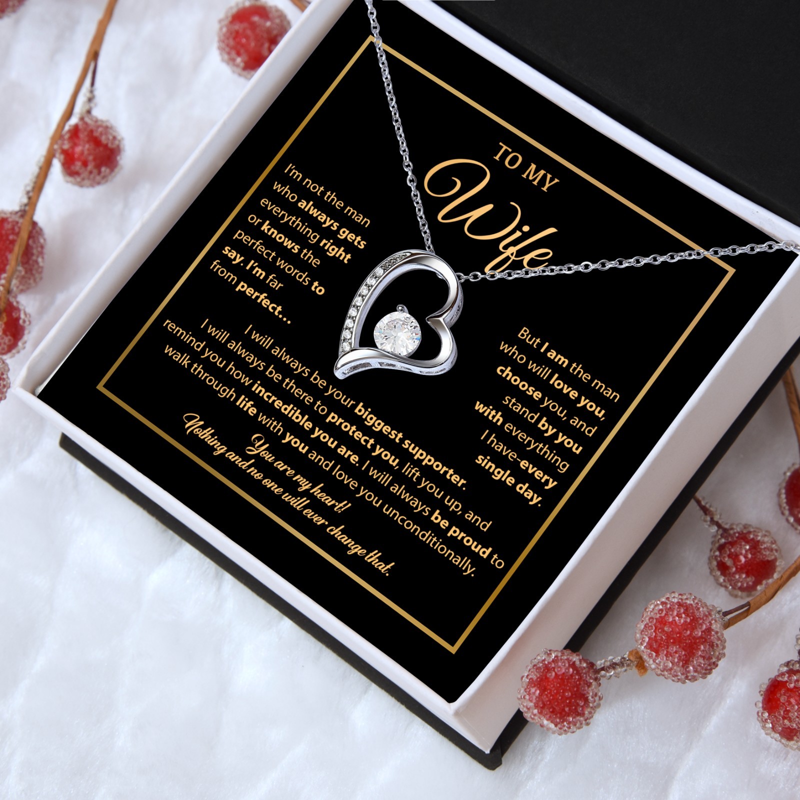 To My Wife Necklace, Gift For Wife, Anniversary Gift For Wife, Necklace For Wife