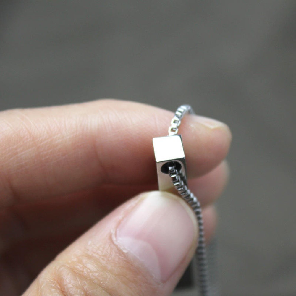 Vertical Bar Pendant Necklace Stainless Steel Fashion Jewelry Gifts for Women