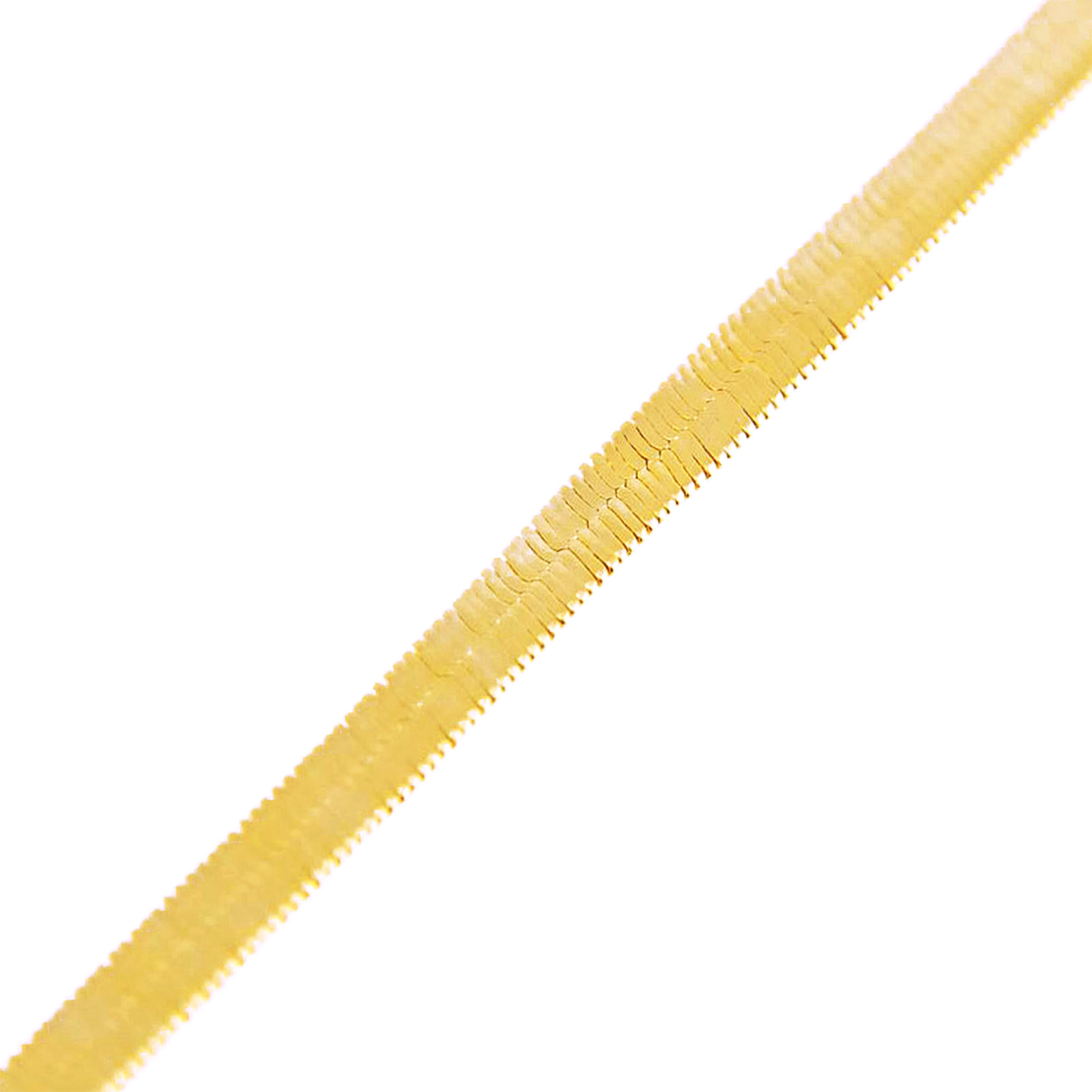 Men’s Women’s Fashion Bling 14K Gold Plated 4 mm 20″ Herringbone Chain Necklace