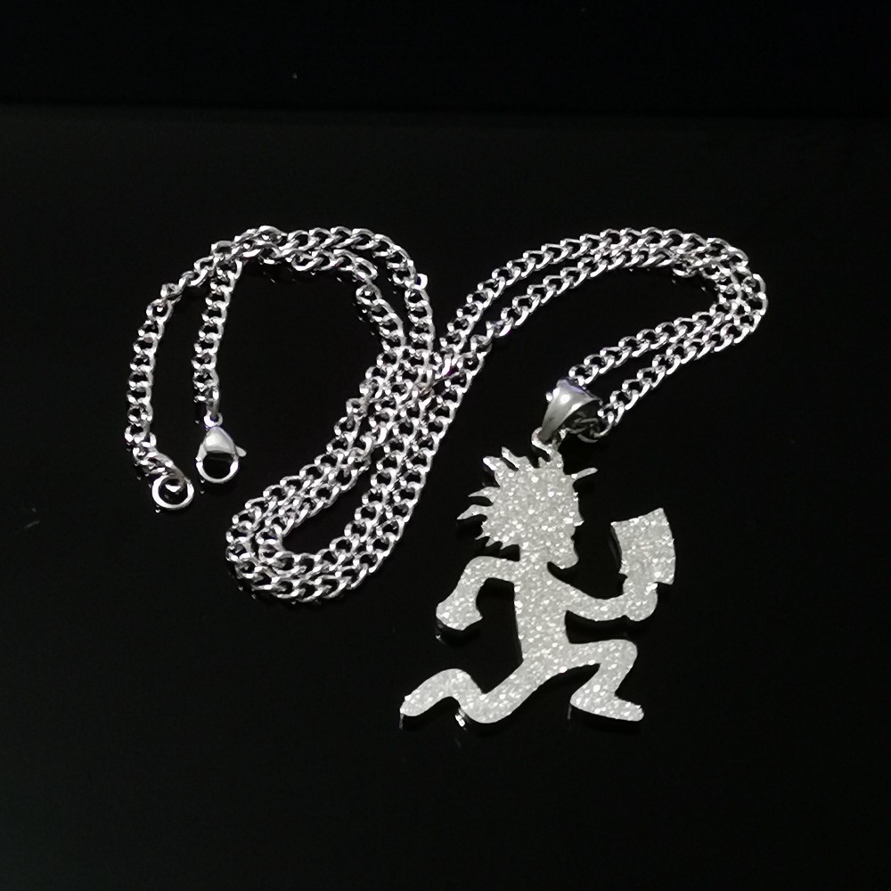 Mens S.steel Large Sandy Embossing Jugallo Hatchetman Necklace Pendant Charm 30′
