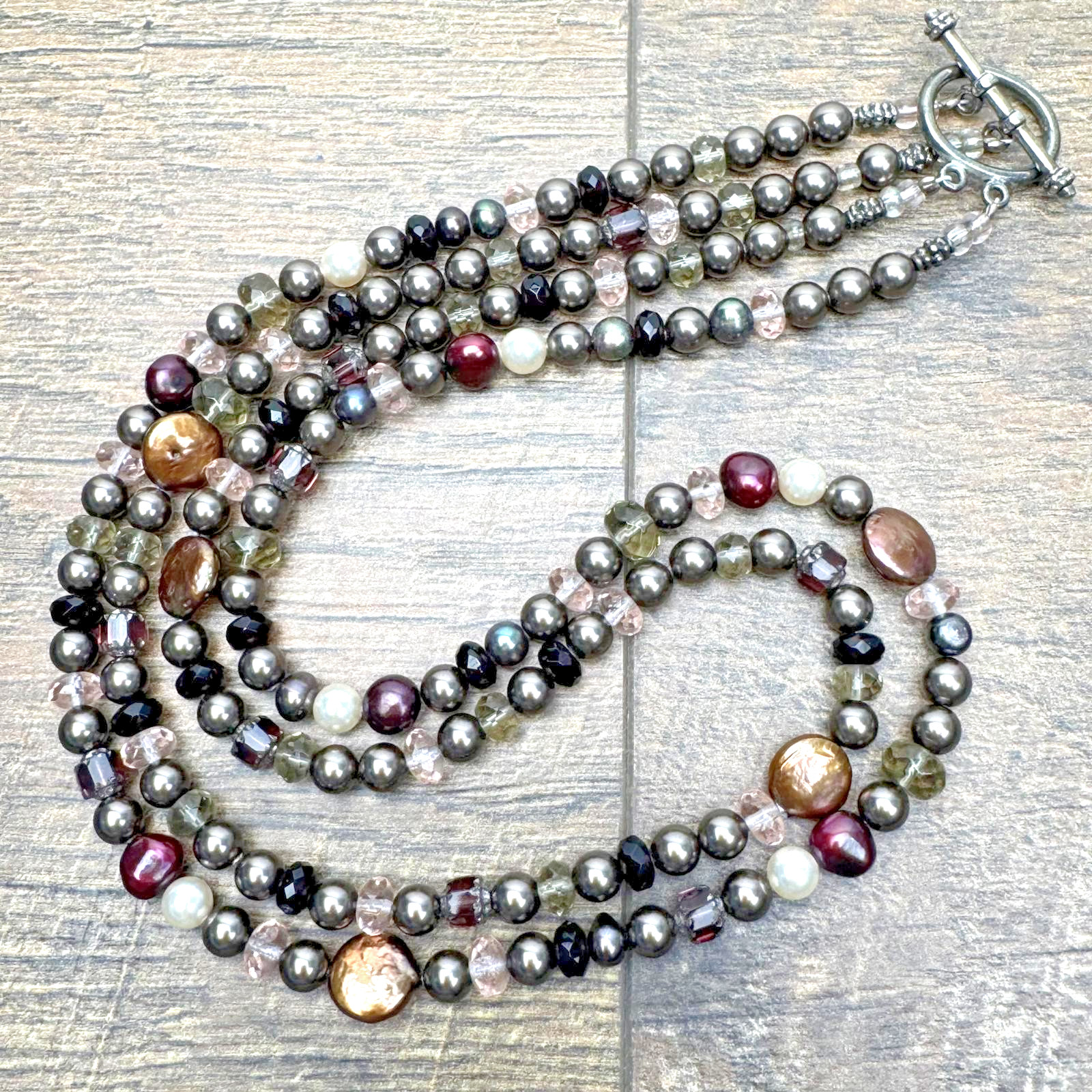 Coldwater Creek Multi-Strand Beaded Necklace