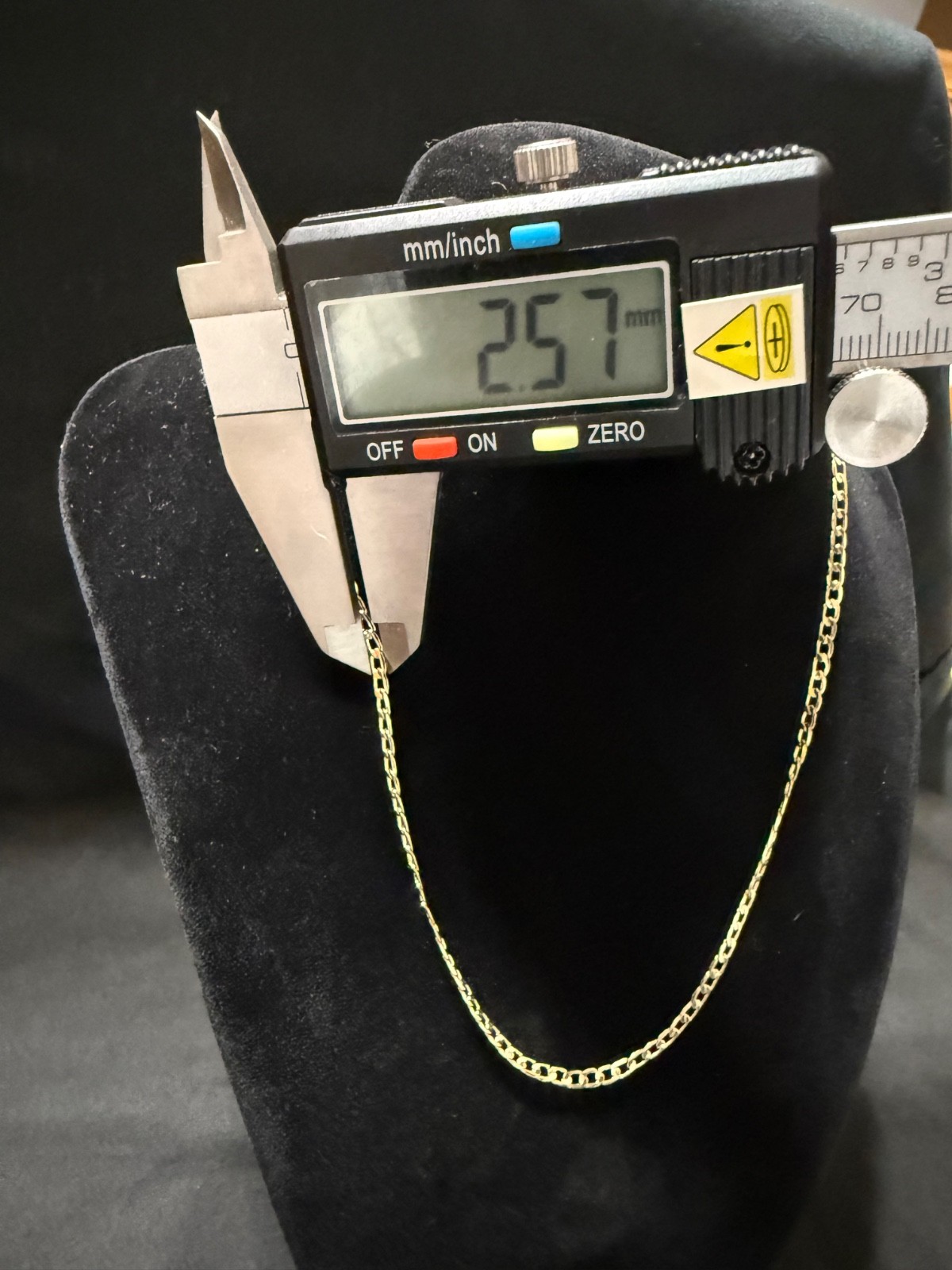 cuban necklace chain 18k gold filled stamped itally 750 16 inch 2.5 mm