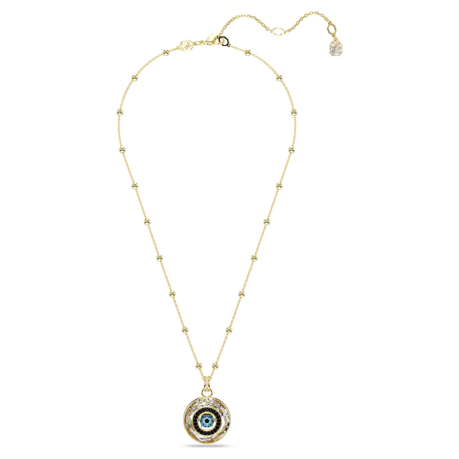 Swarovski Symbolica Pendant, Evil Eye, Medium, Multicolored, Gold Tone 5692166