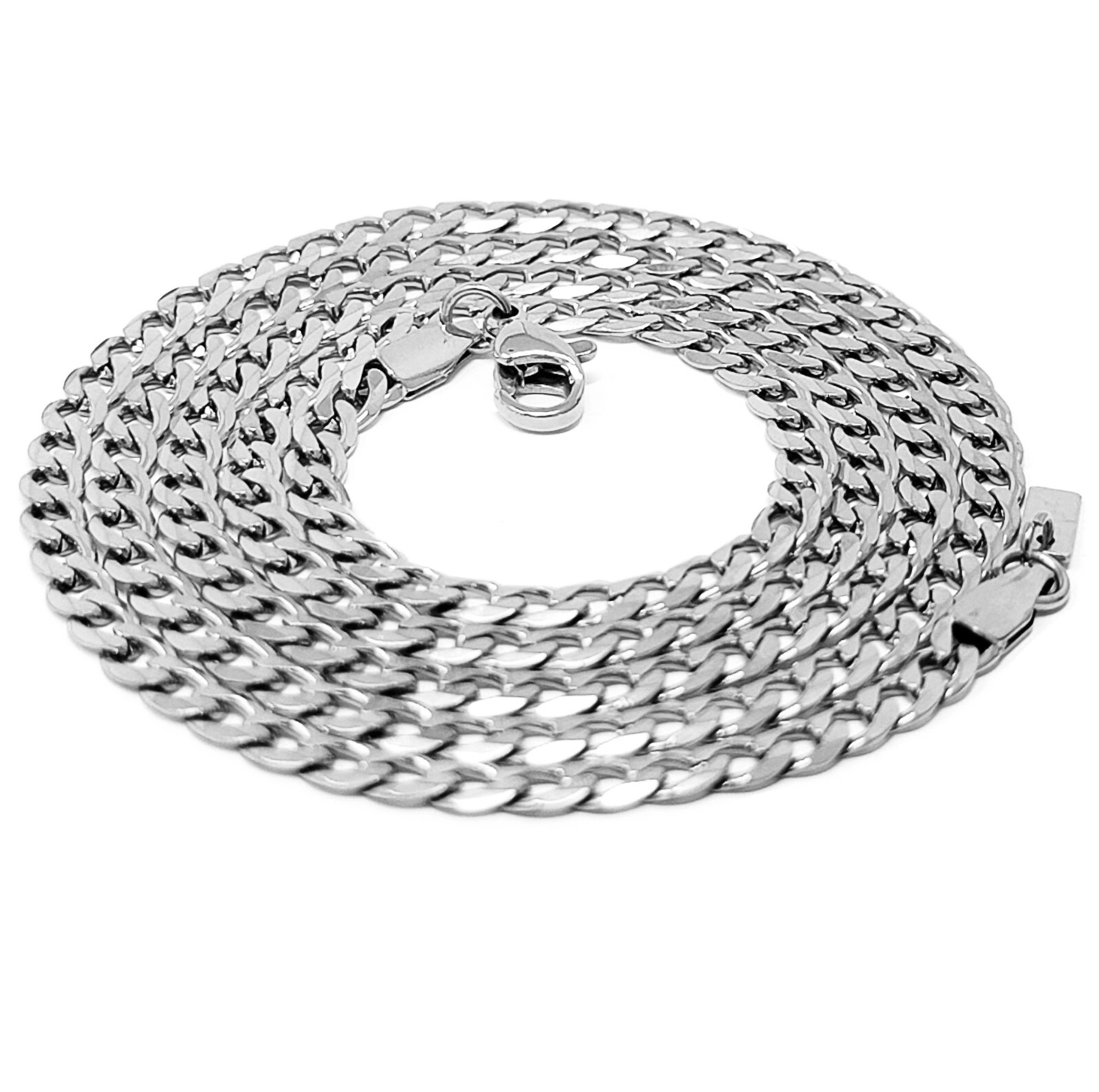 Wholesale Bulk 316L Stainless Steel Cuban Chain 16, 18, 20, 24 inches Necklace