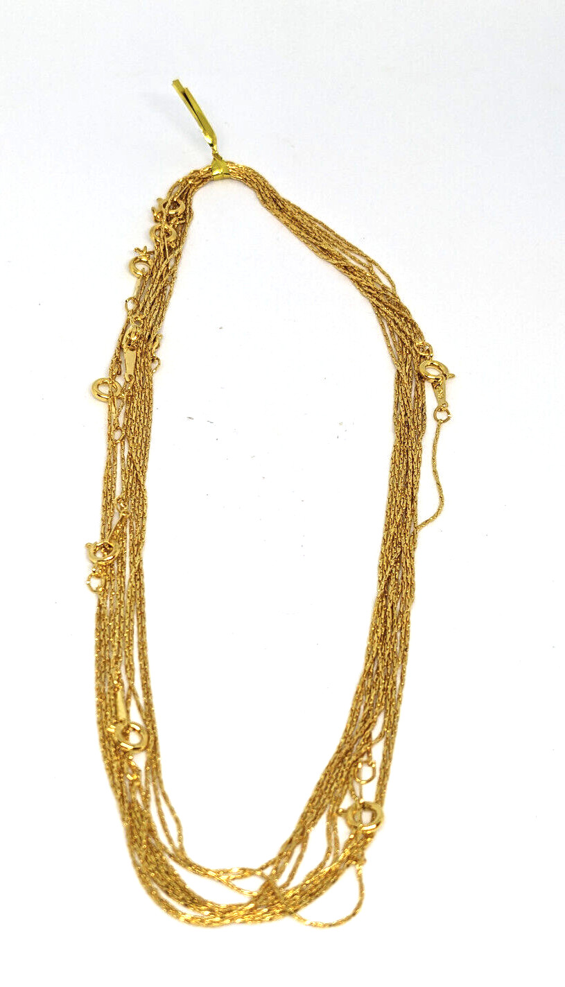 Fashion Jewelry Gold & Silver Plated Dainty Lightweight Necklaces (10 of each)