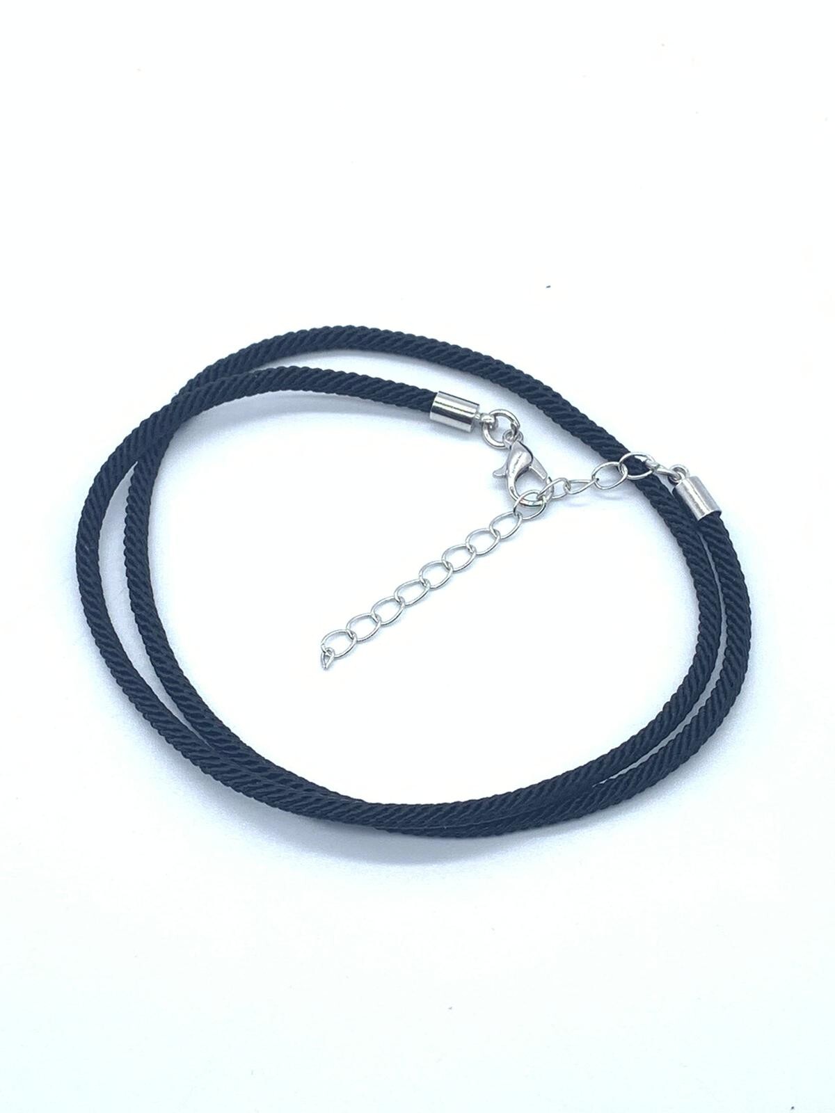 Wholesale Black Satin silk Necklace Cord with Lobster Claw Clasp 12 pieces