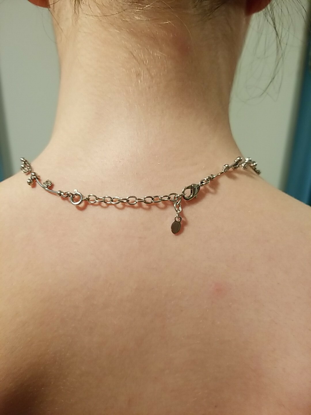 16″ Gemstone Necklace With Monet Extension. No Manufacturer Stamp But Looks…