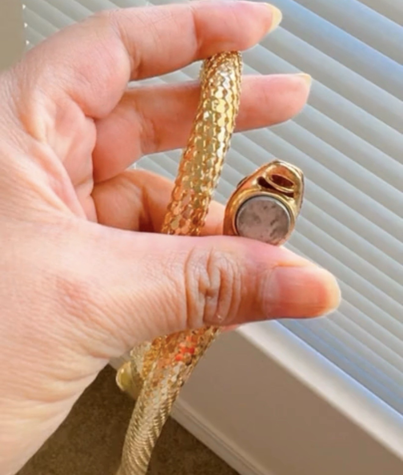 New Fashion Gold Tone Snake Shape Necklace