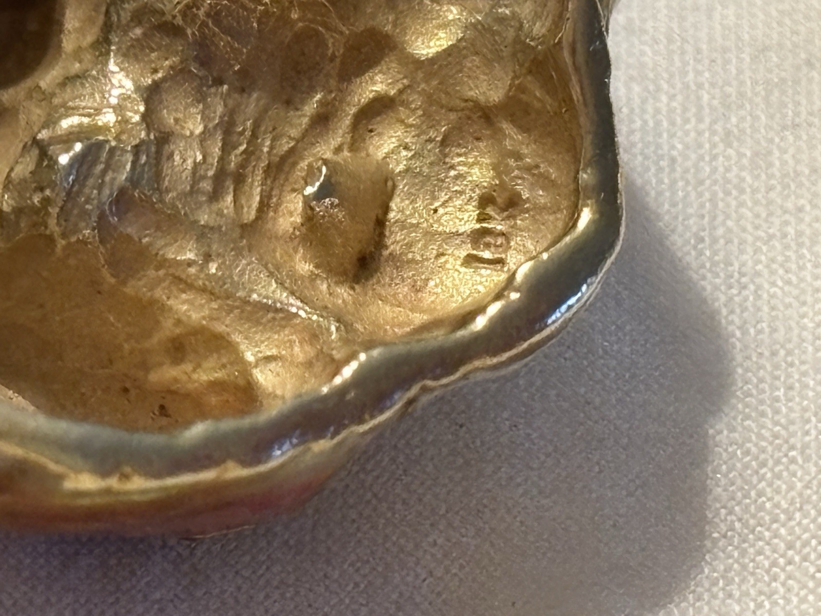 Cavalier King Charles Spaniel Head Pendant w/ Bail 18k gold
