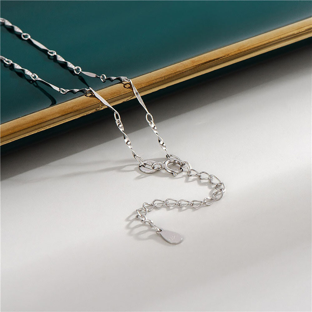 Fine 925 Sterling Silver Adjustable Chain Necklace 14 16 18 20 22 24 ” Inch Gift