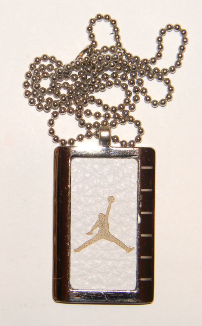 Nike AF-1 Air Jordan Authentic Hang Tag Pendant Necklace Michael Jumping