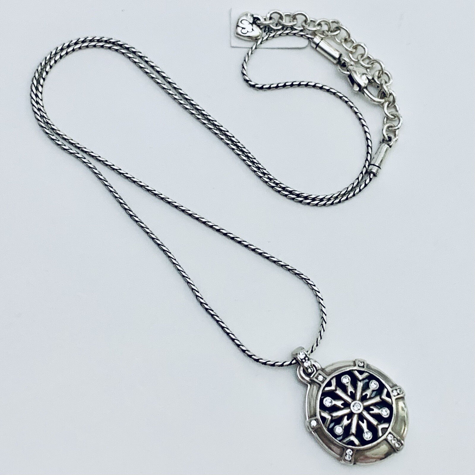 Brighton WINTER SPARKLE Snowflake Locket Holiday Necklace Photo $58 NWOutlet Tag