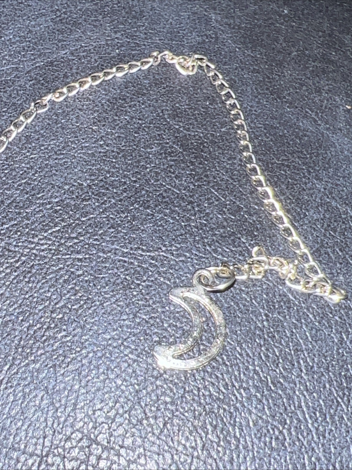 Goddess Provisions Clear Crystal Quartz Pendant And Half Moon On Chain.